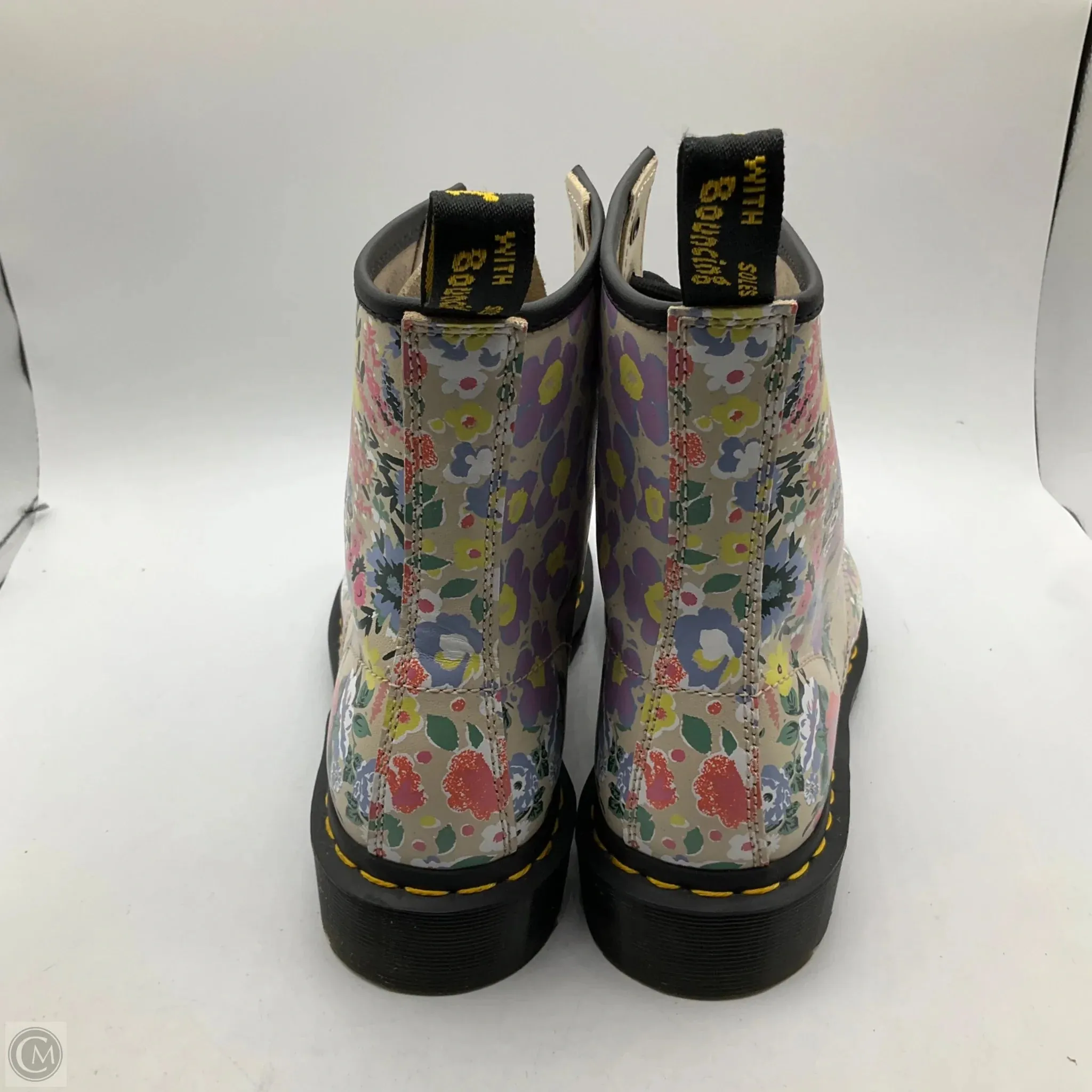 Boots Combat By Dr Martens In Floral Print, Size: 7
