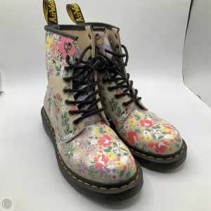 Boots Combat By Dr Martens In Floral Print, Size: 7