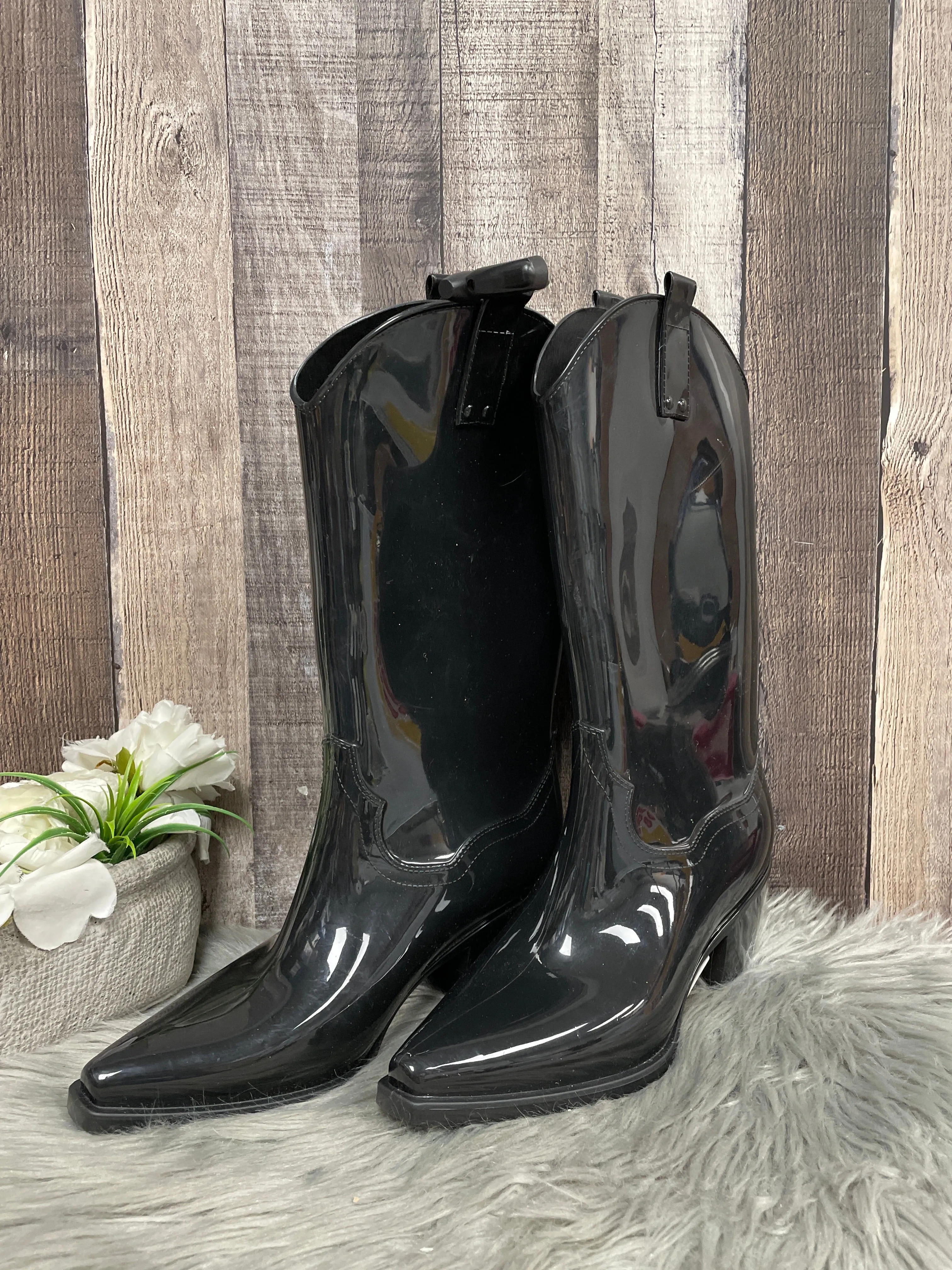 Boots Rain By Cme In Black, Size: 8