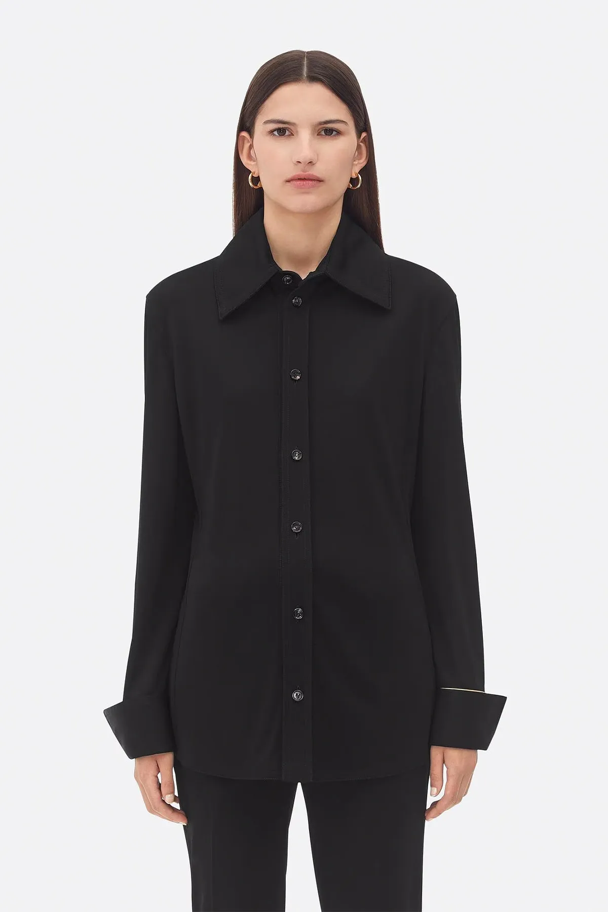 BOTTEGA VENETA | MATT FLUID VISCOSE JERSEY SHIRT