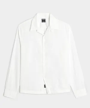Boxy Fit Micro Oxford Shirt