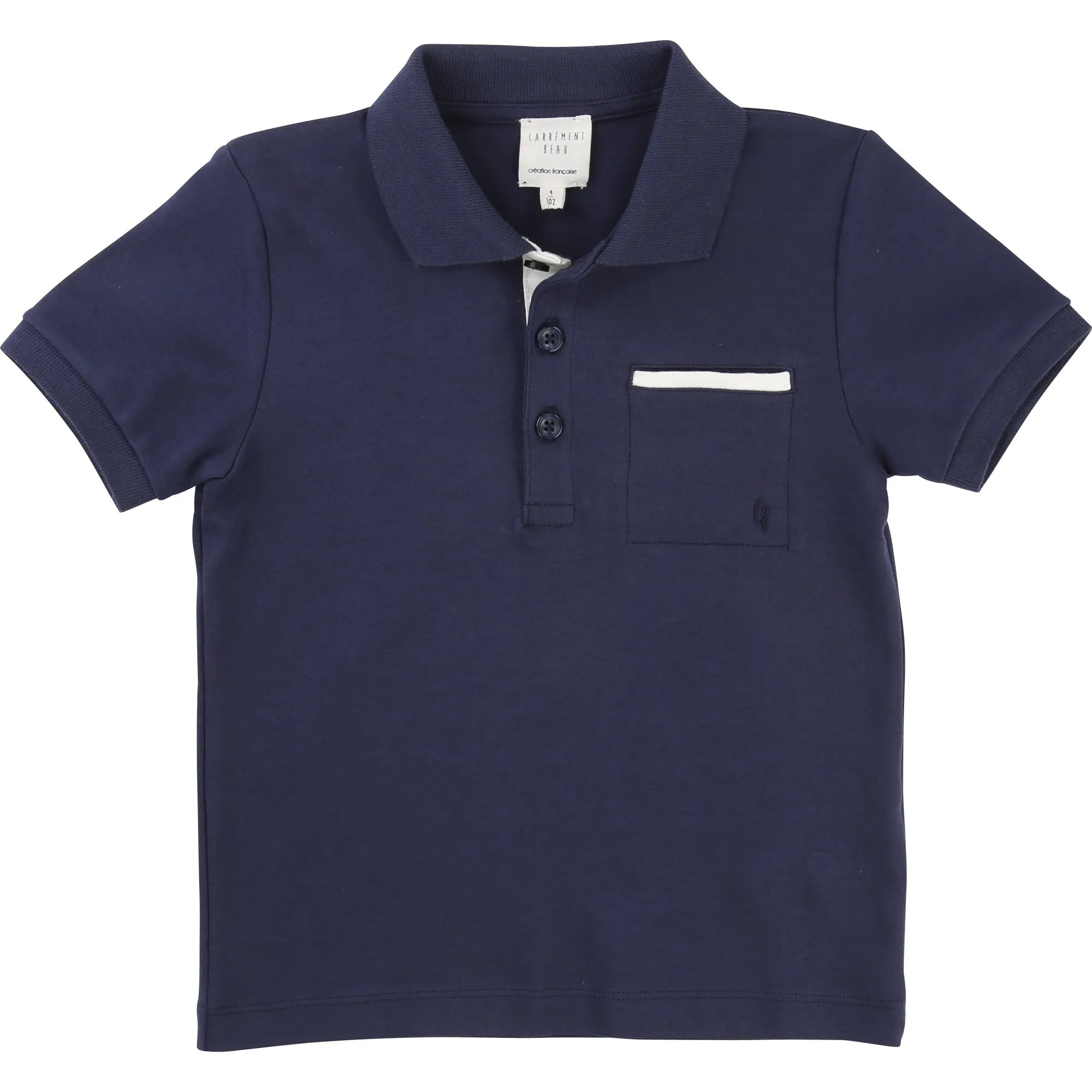 Boys Navy Blue Classic Polo