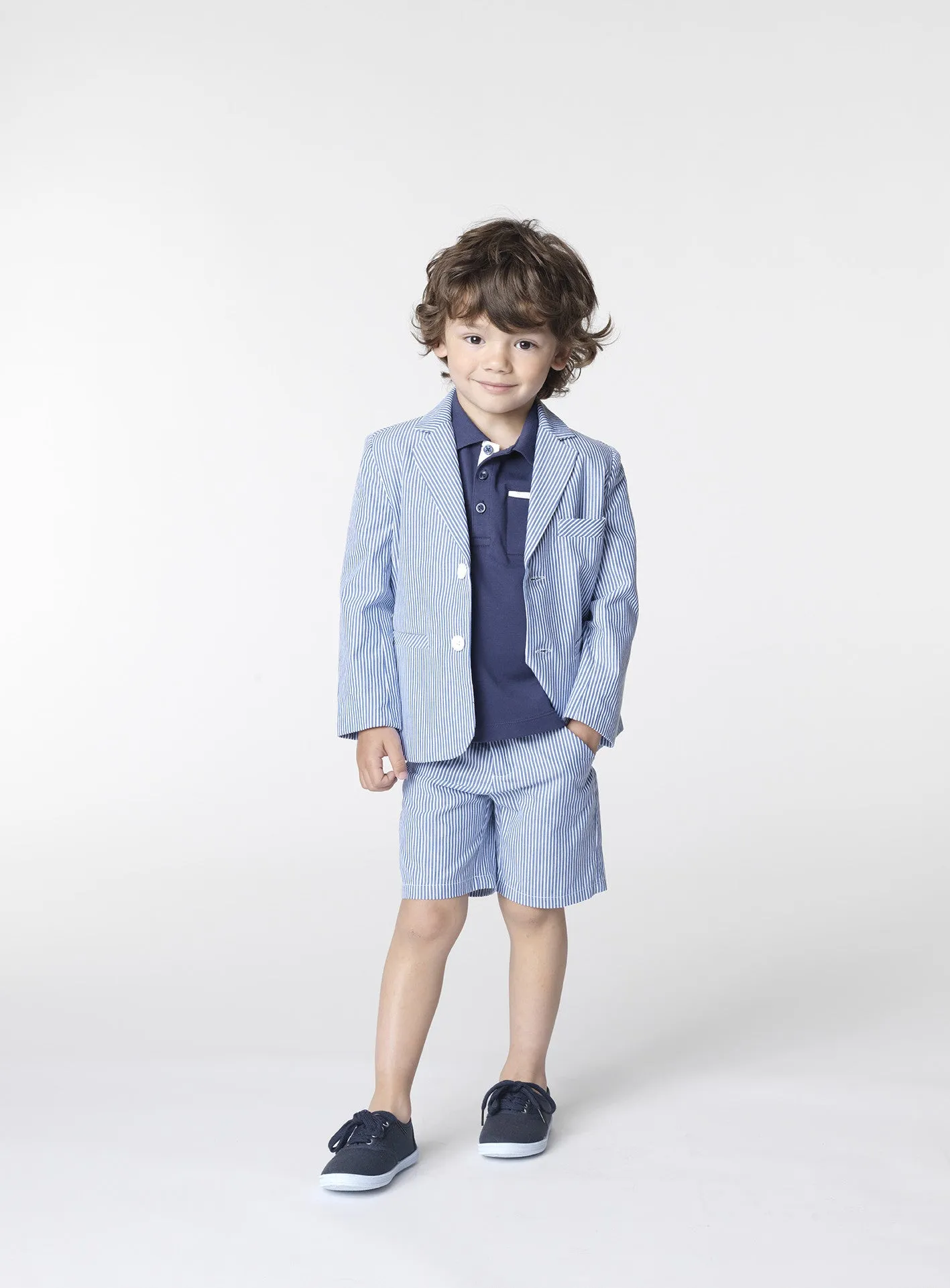 Boys Navy Blue Classic Polo