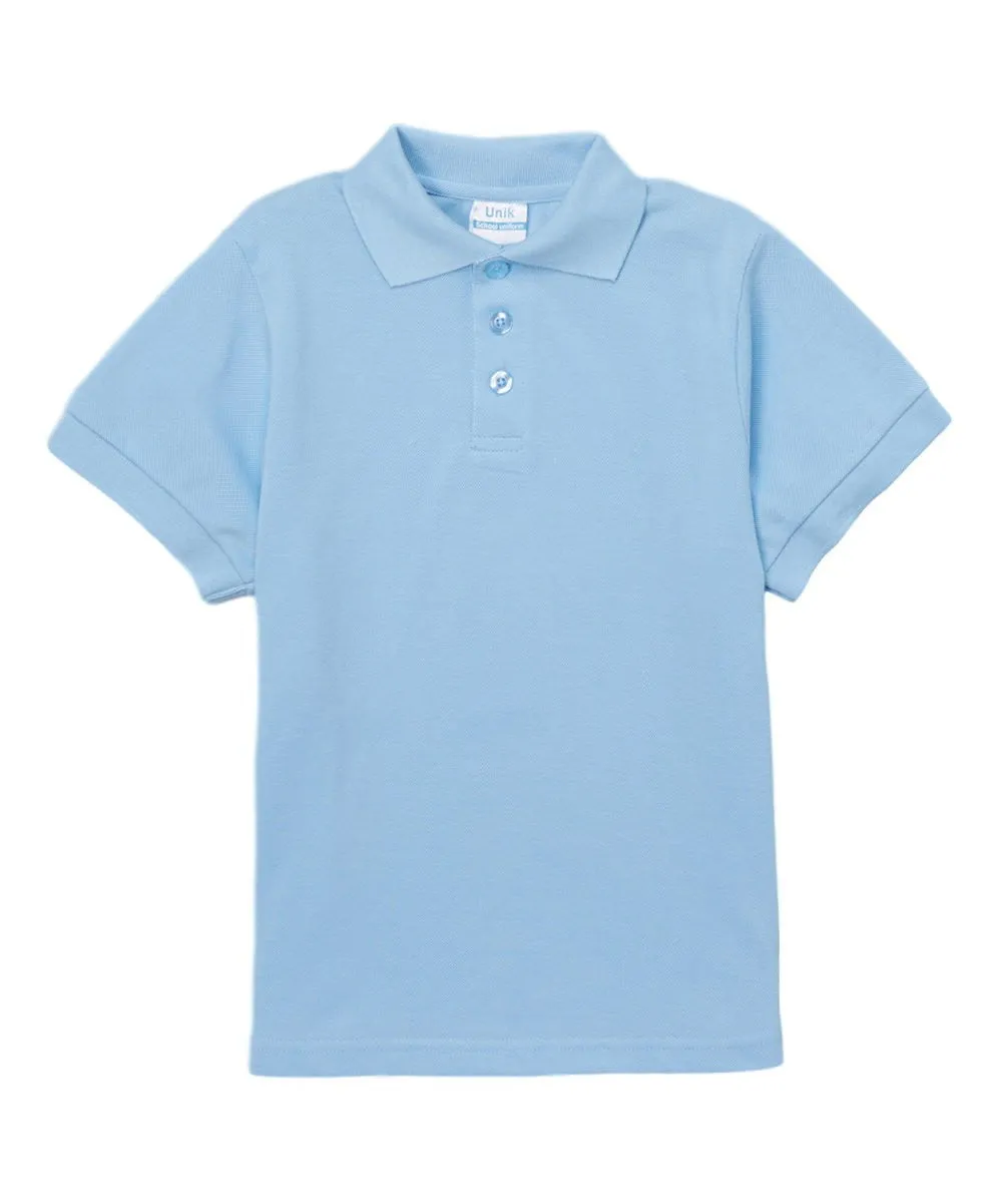 Boys Uniform Polo Shirt Sky Blue 5-18