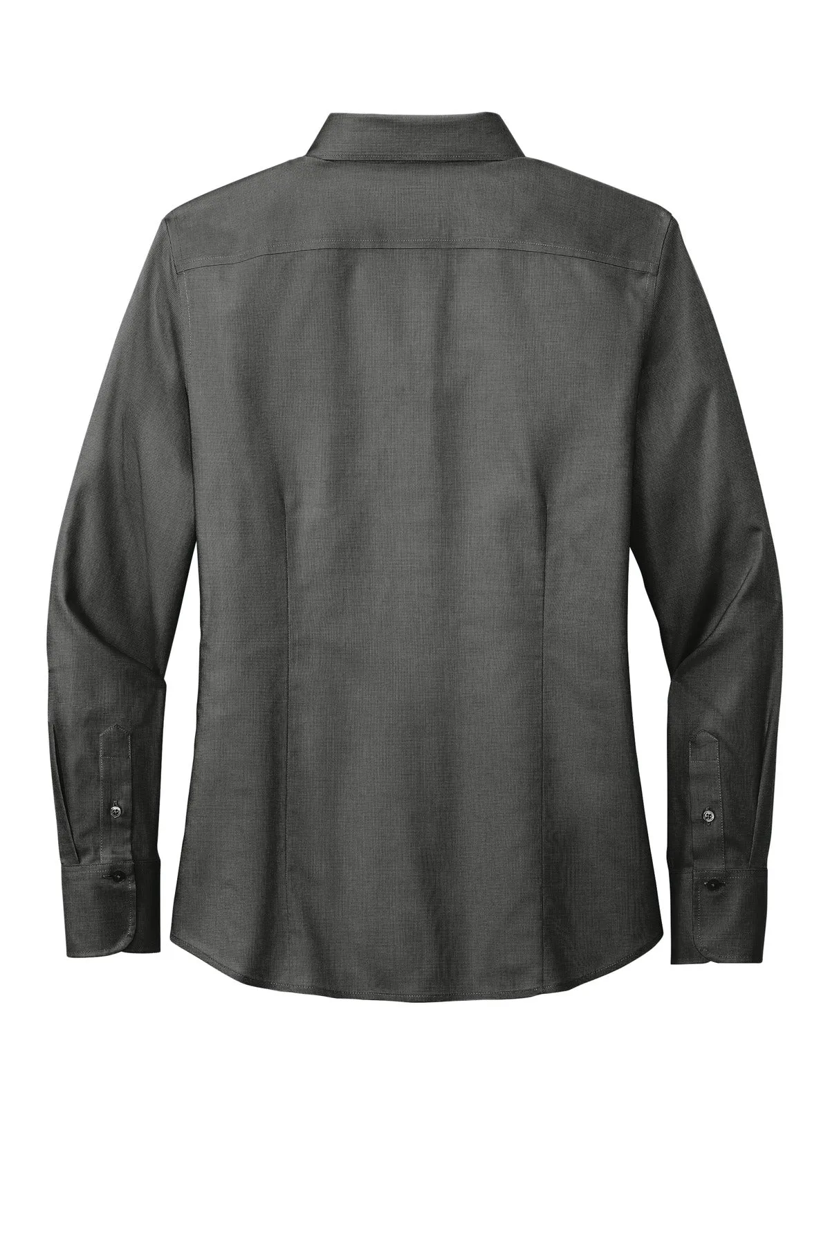 Brooks Brothers Women's Wrinkle-Free Stretch Nailhead Shirt BB18003 Deep Black