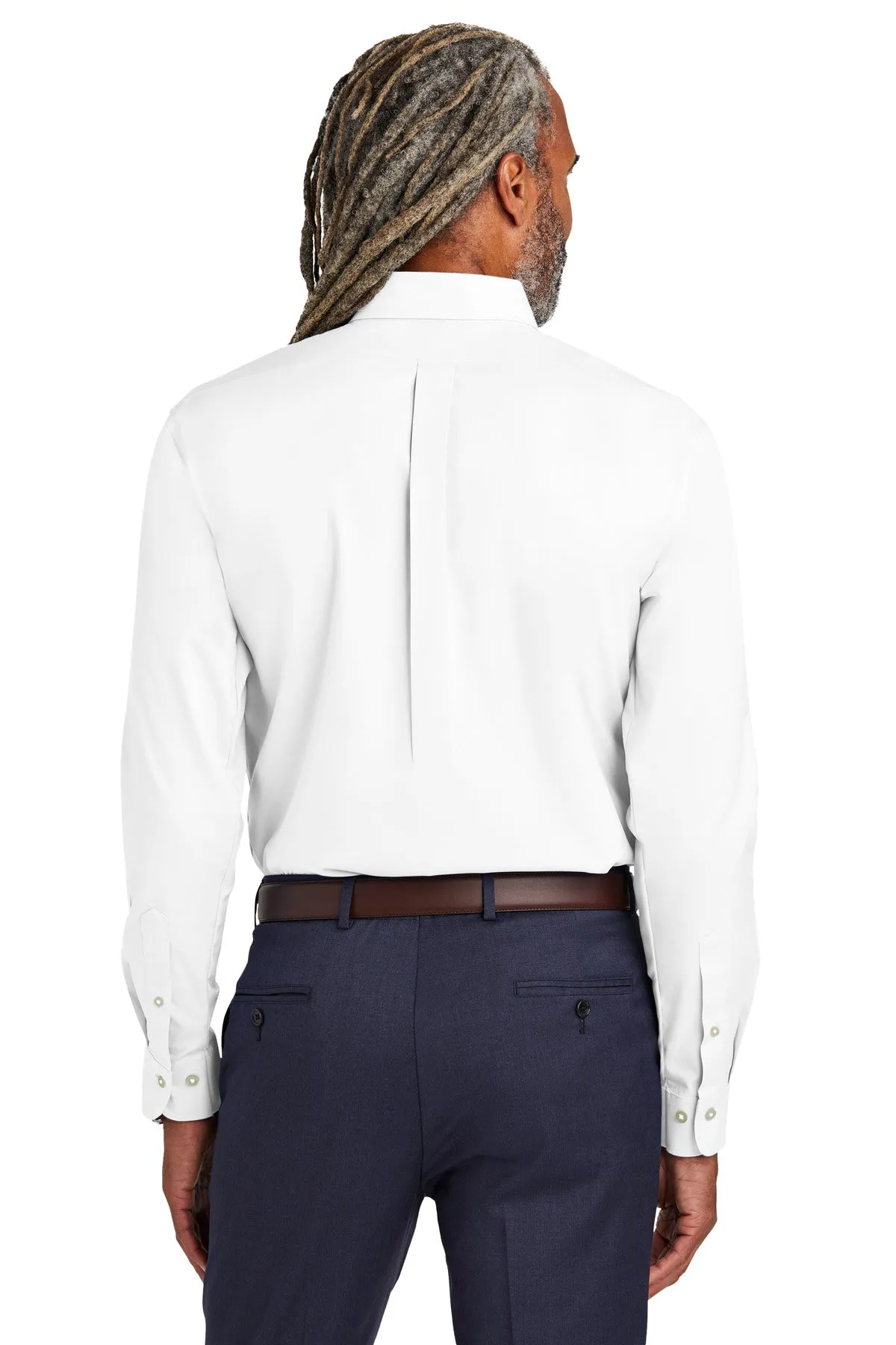 Brooks Brothers Wrinkle-Free Stretch Pinpoint Shirt BB18000 White