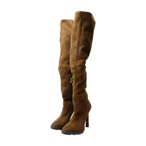 Brown Over The Knee Boots