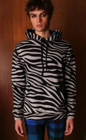 BruceGlen Zebra Print Hoodie (Unisex)
