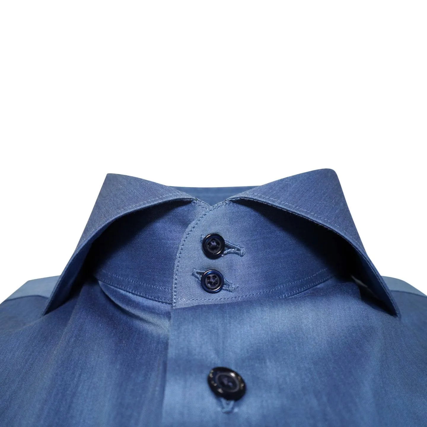 Brushed Steel Blue Dress Shirt