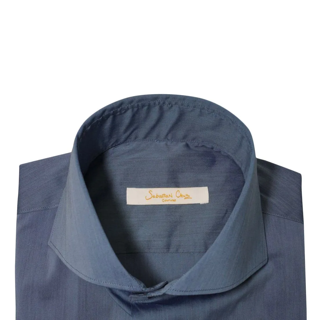 Brushed Steel Blue Dress Shirt