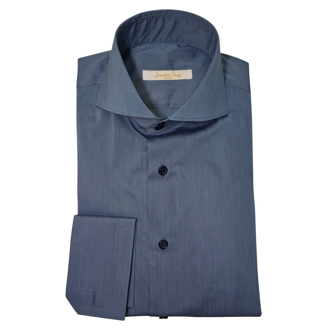 Brushed Steel Blue Dress Shirt