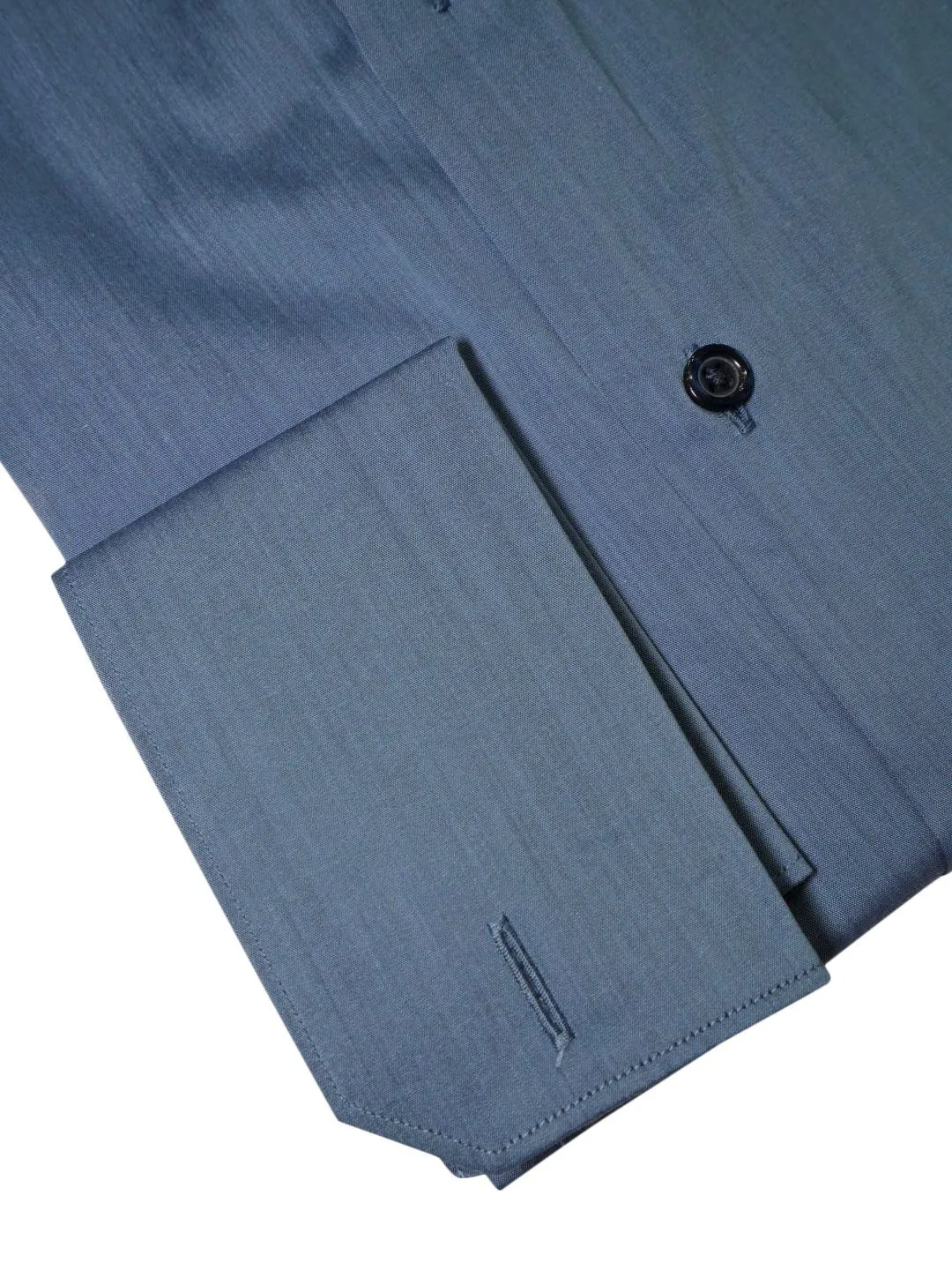 Brushed Steel Blue Dress Shirt