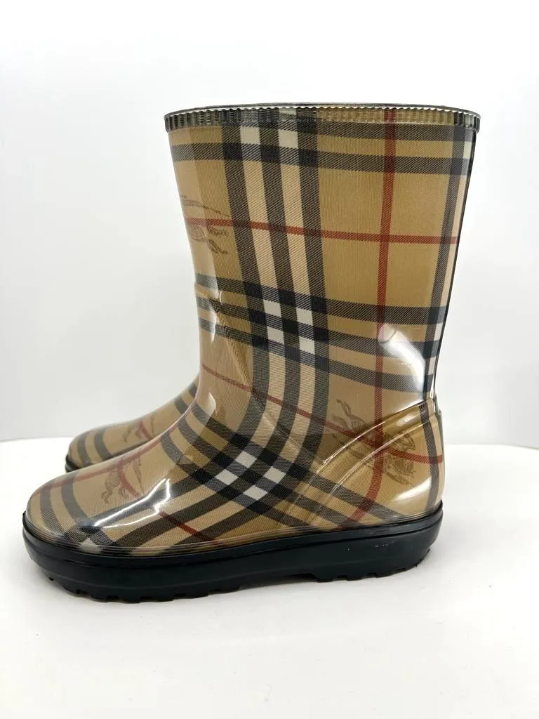 BURBERRY NOVA CHECK RAIN BOOTS