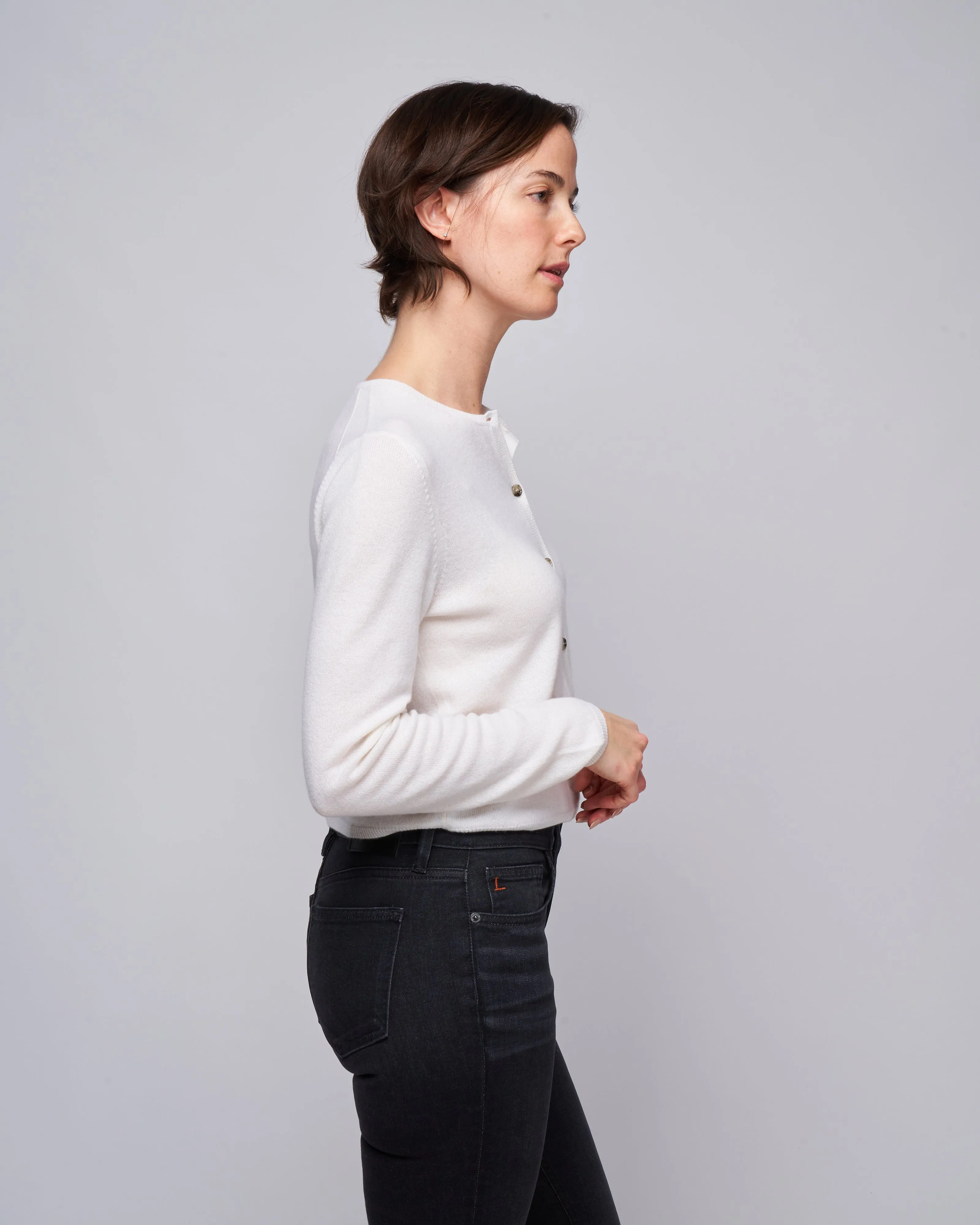 button cardigan - off white