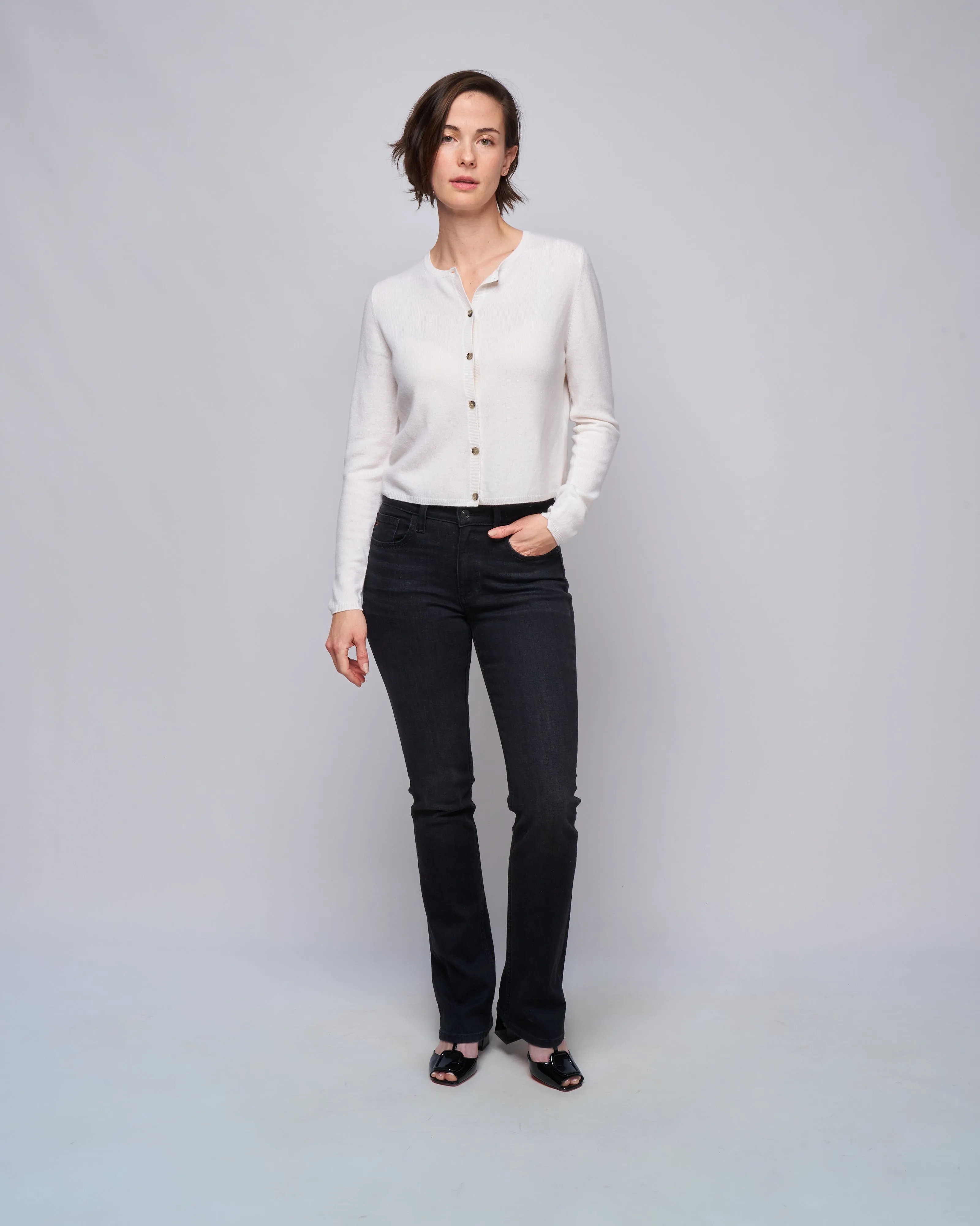 button cardigan - off white