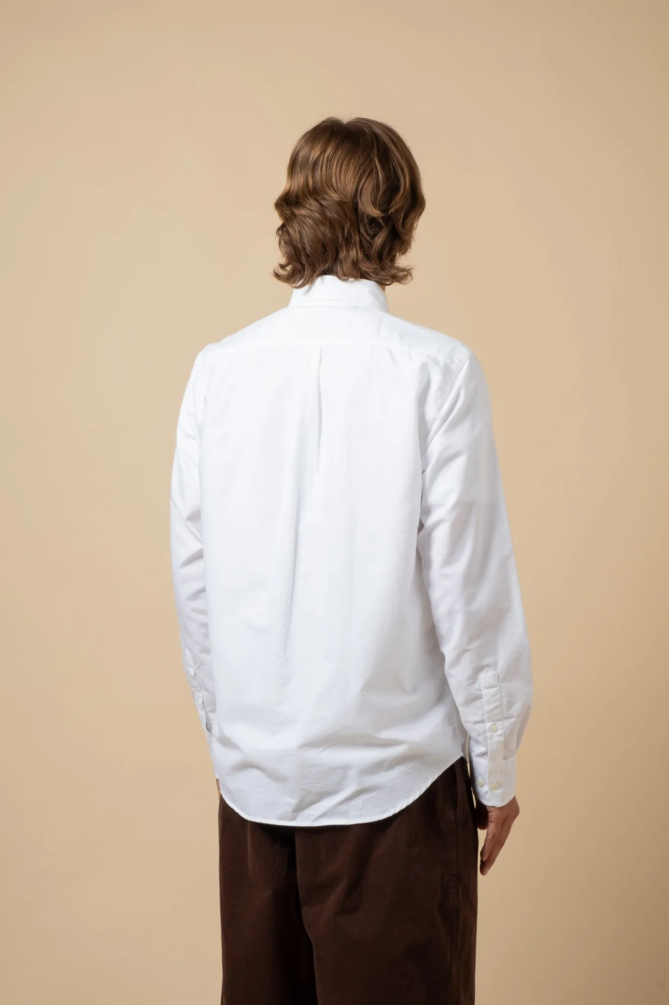 Button Down American Oxford - White