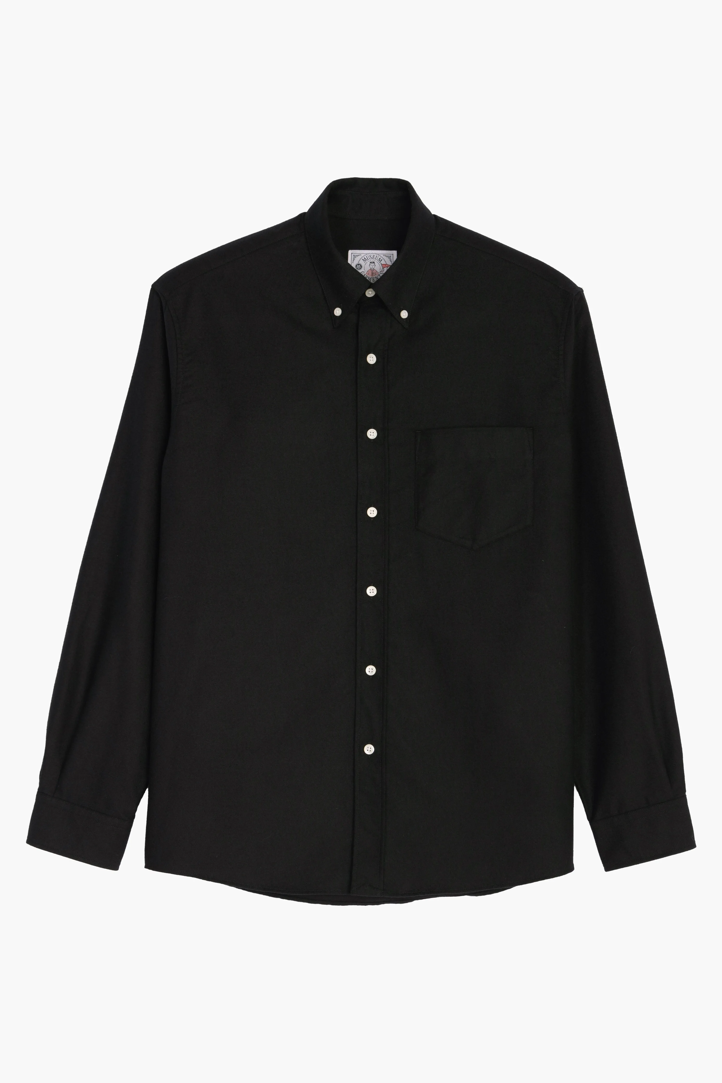 Button-Down Shirt - Brushed Oxford - Black