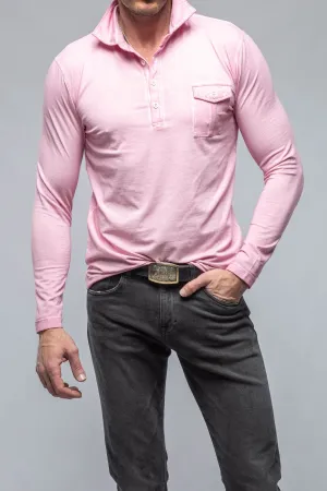 Cafe Paco LS Polo Shirt In Pink