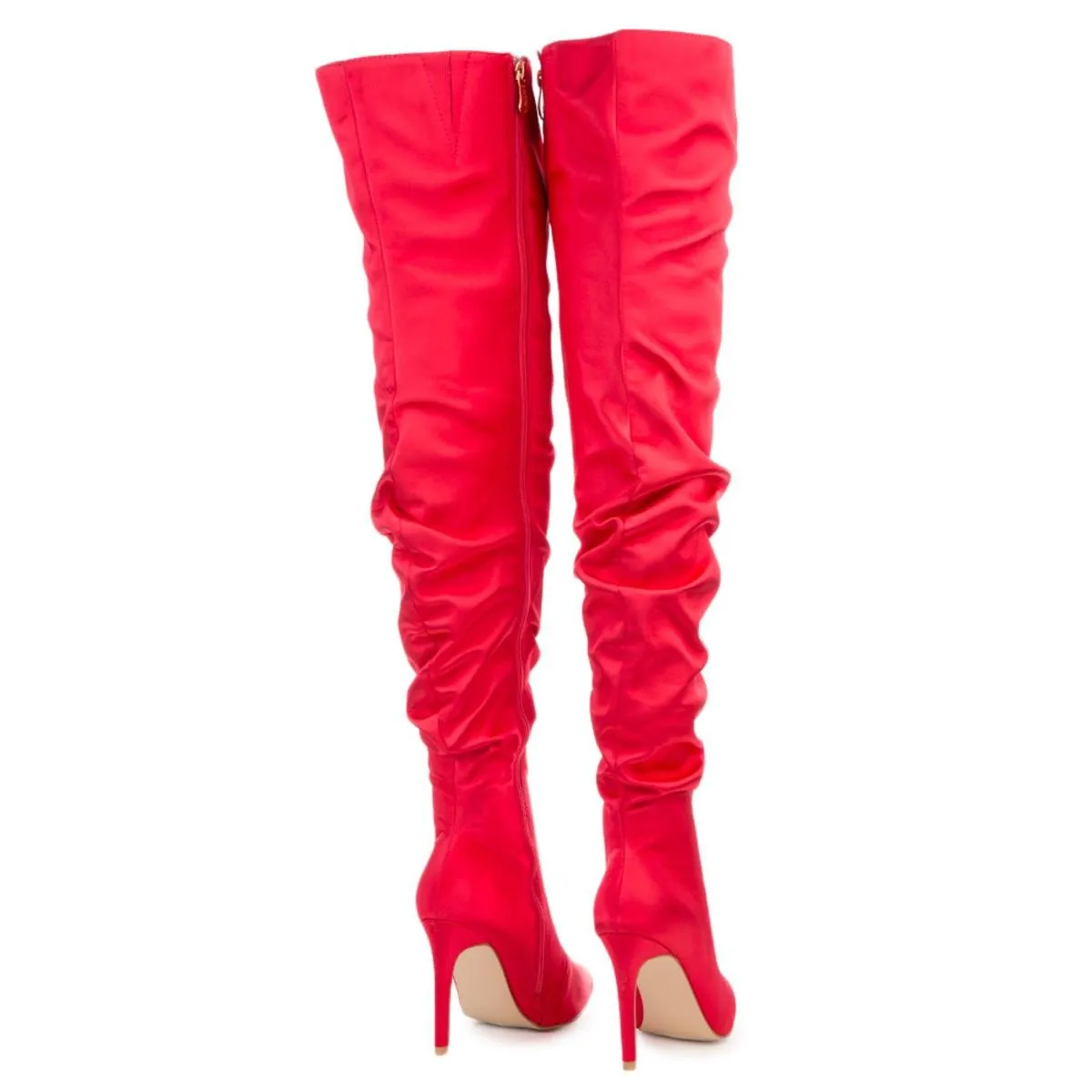 Cape Robbin Kitana-6 Red High Heel Boot Red