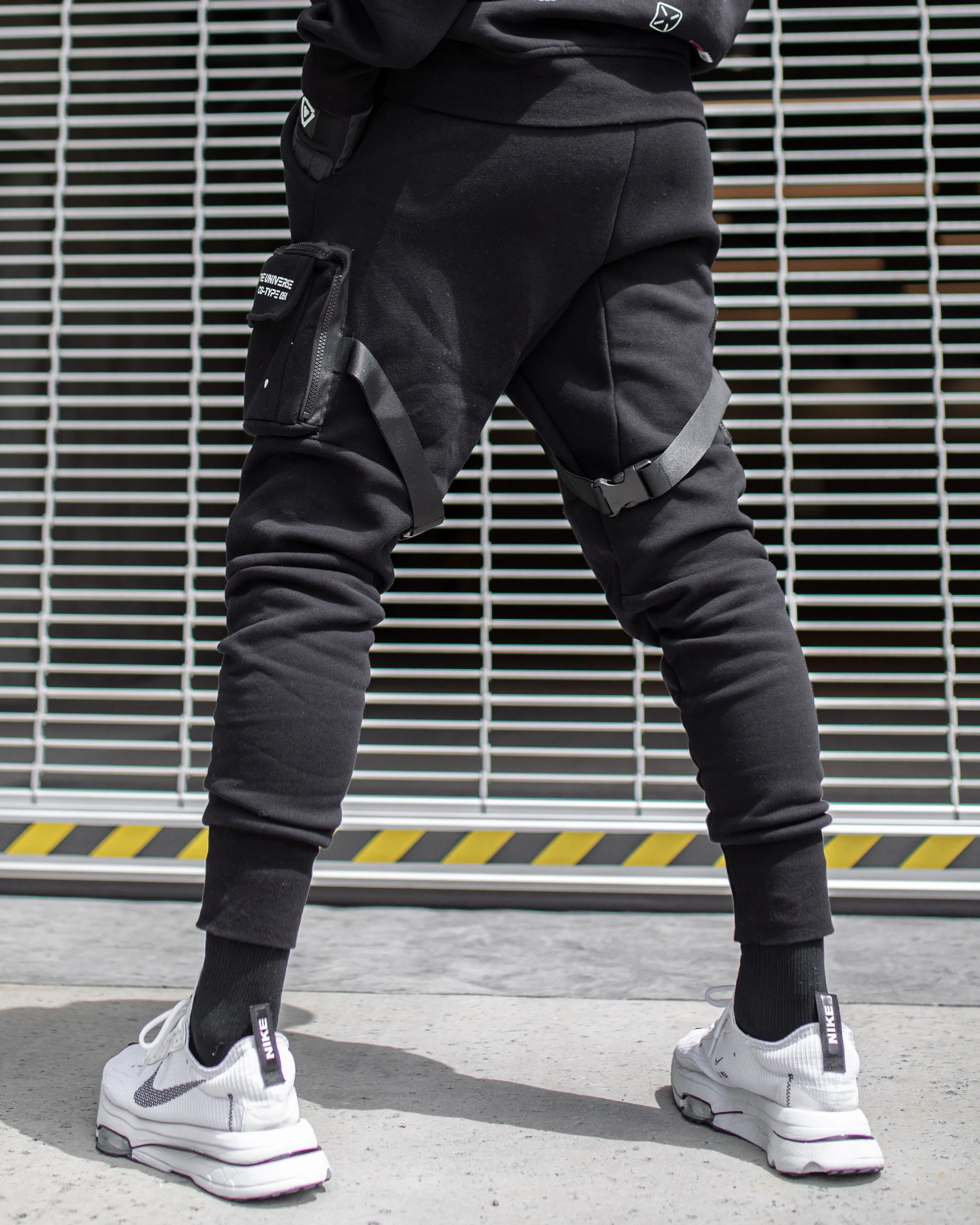 CG-Type 05A Black Cargo Joggers