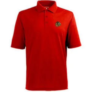 Chicago Blackhawks Antigua Red Adult Polo