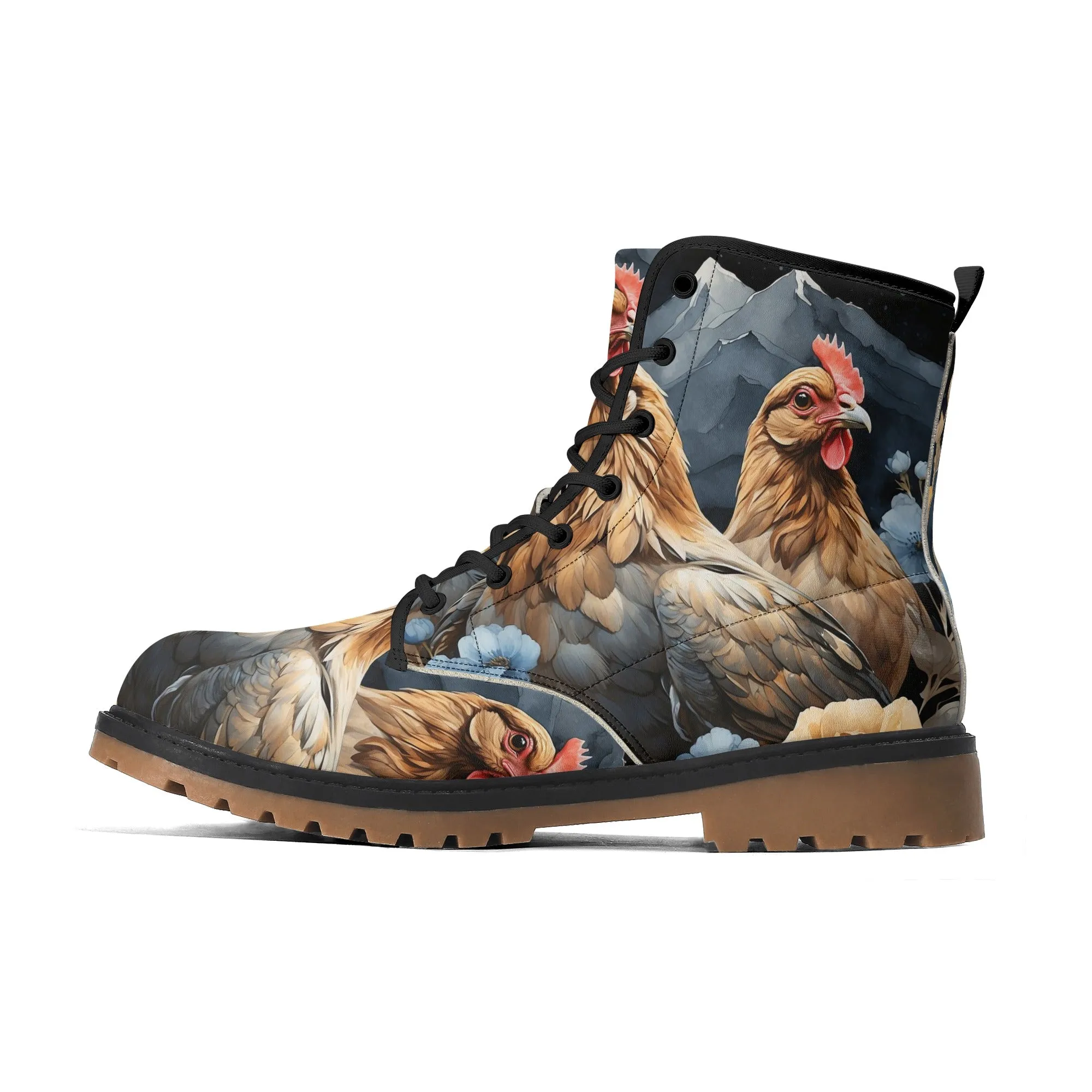Chicken Lover Boots, Womens Combat Boots