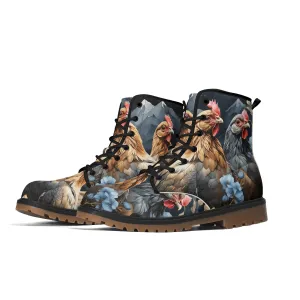 Chicken Lover Boots, Womens Combat Boots