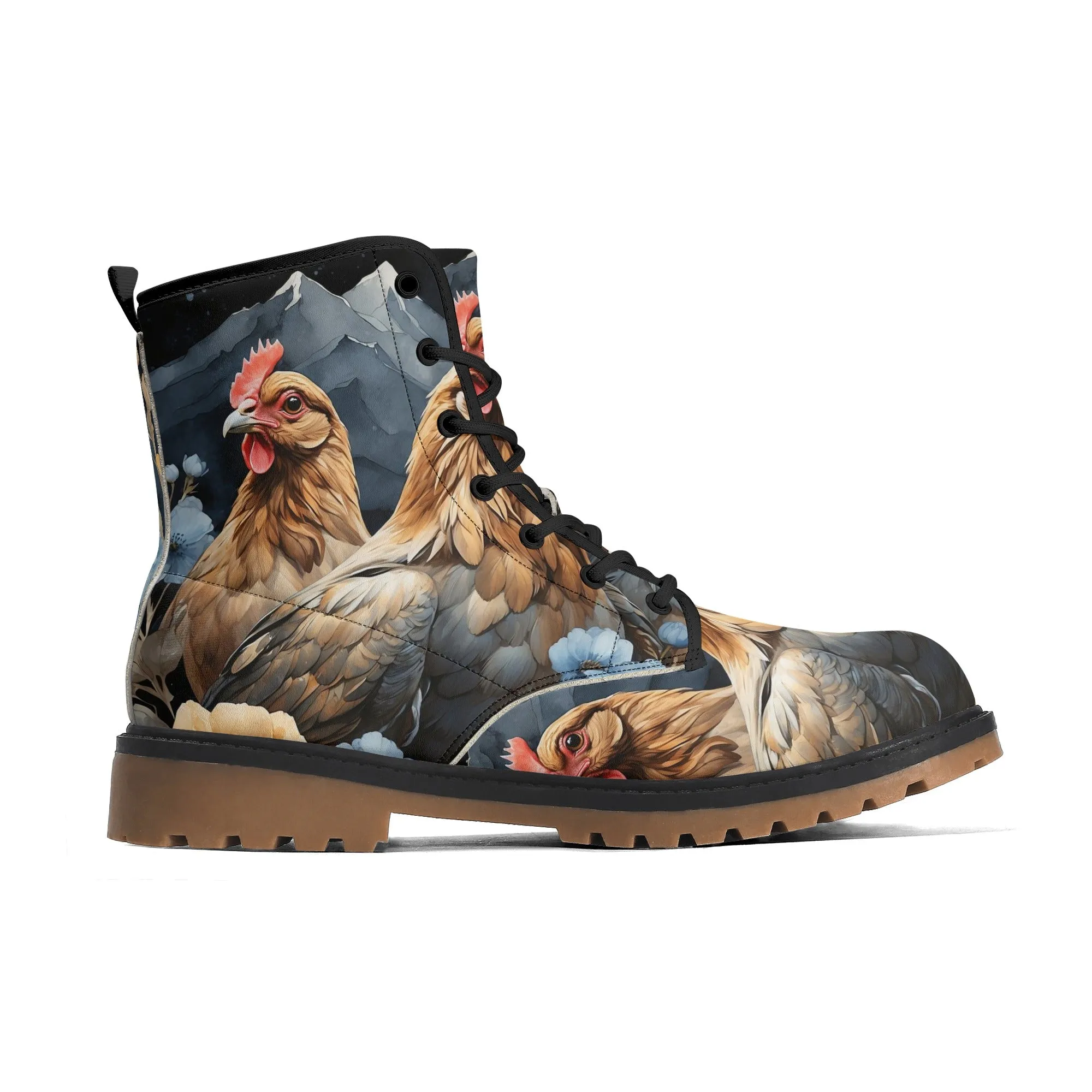 Chicken Lover Boots, Womens Combat Boots