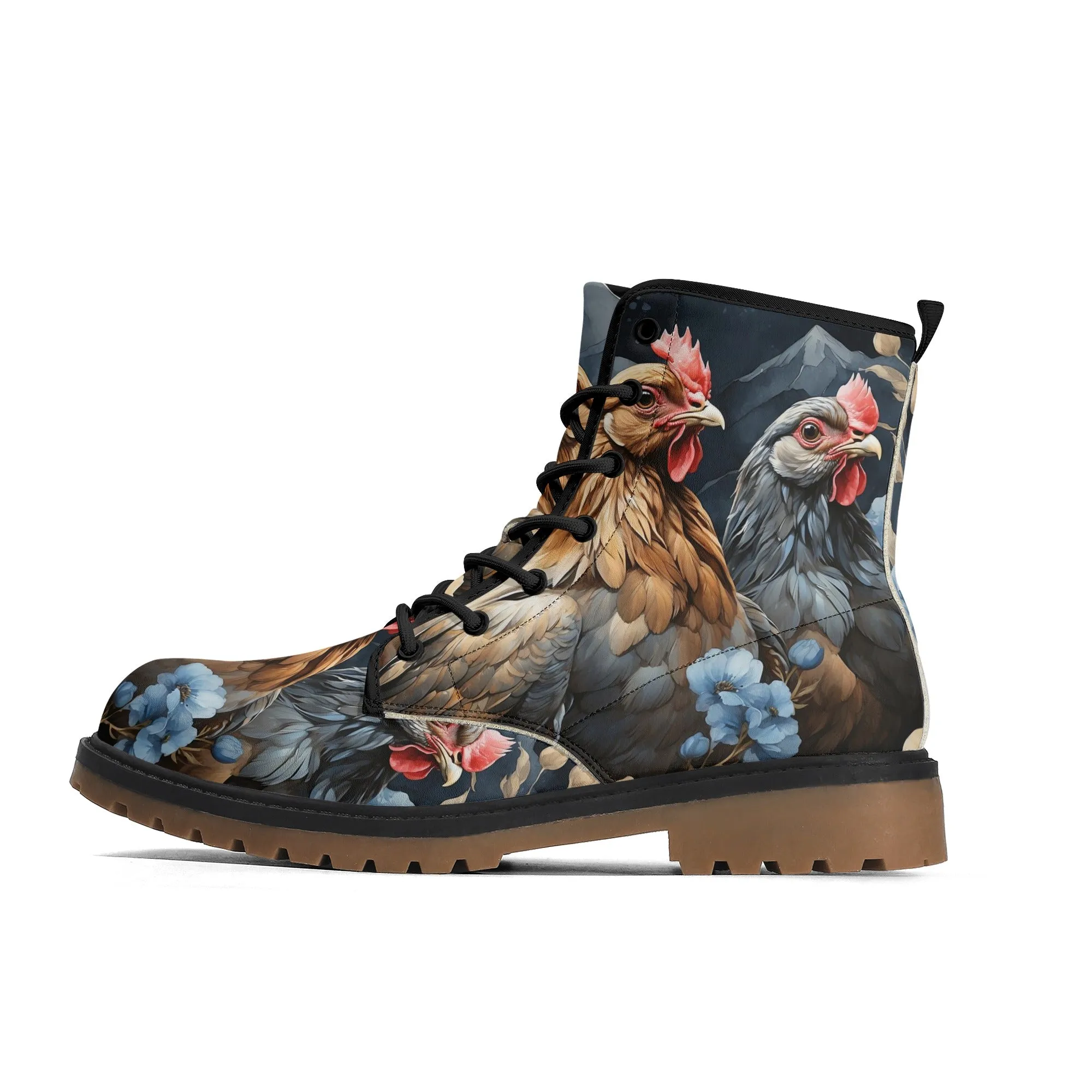Chicken Lover Boots, Womens Combat Boots