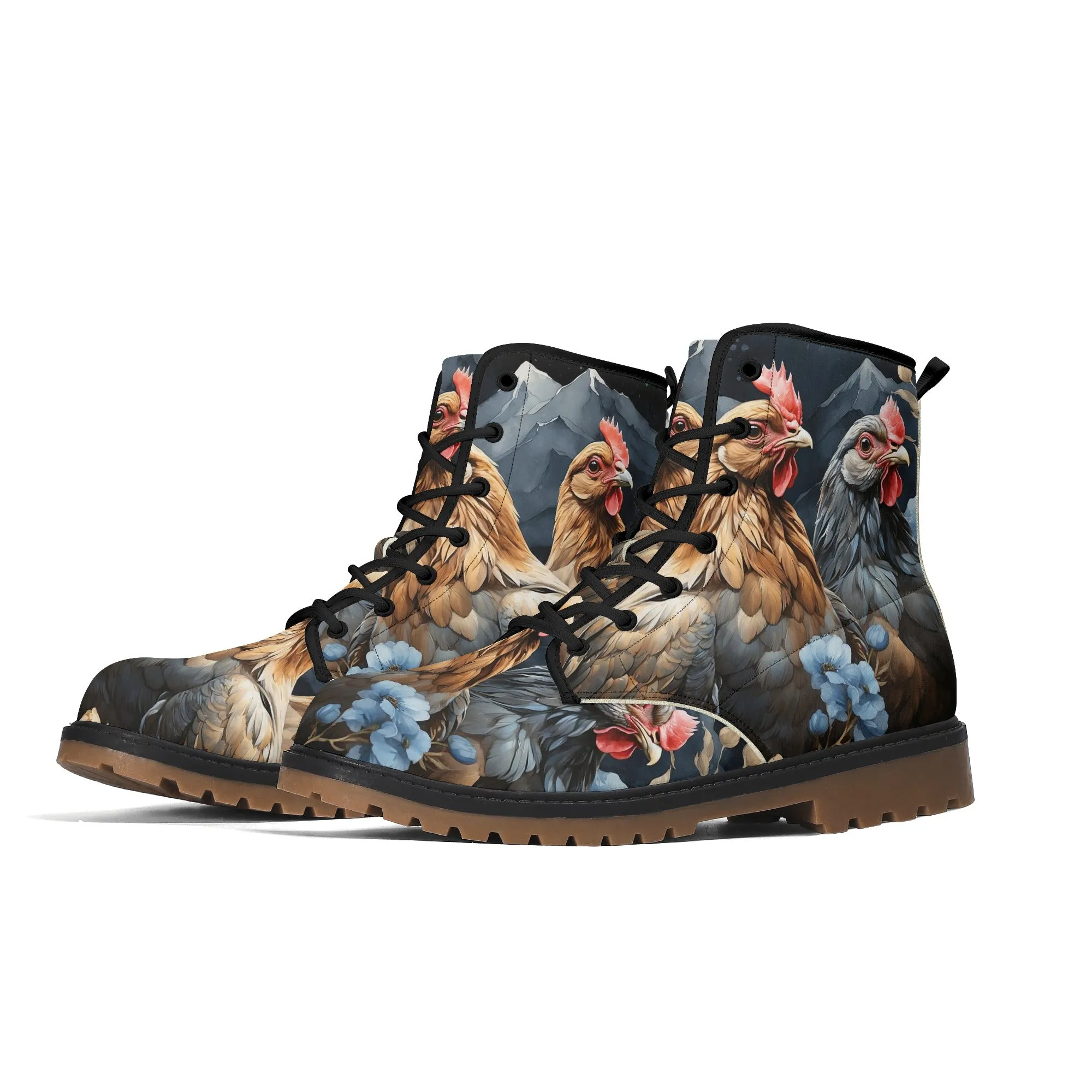 Chicken Lover Boots, Womens Combat Boots