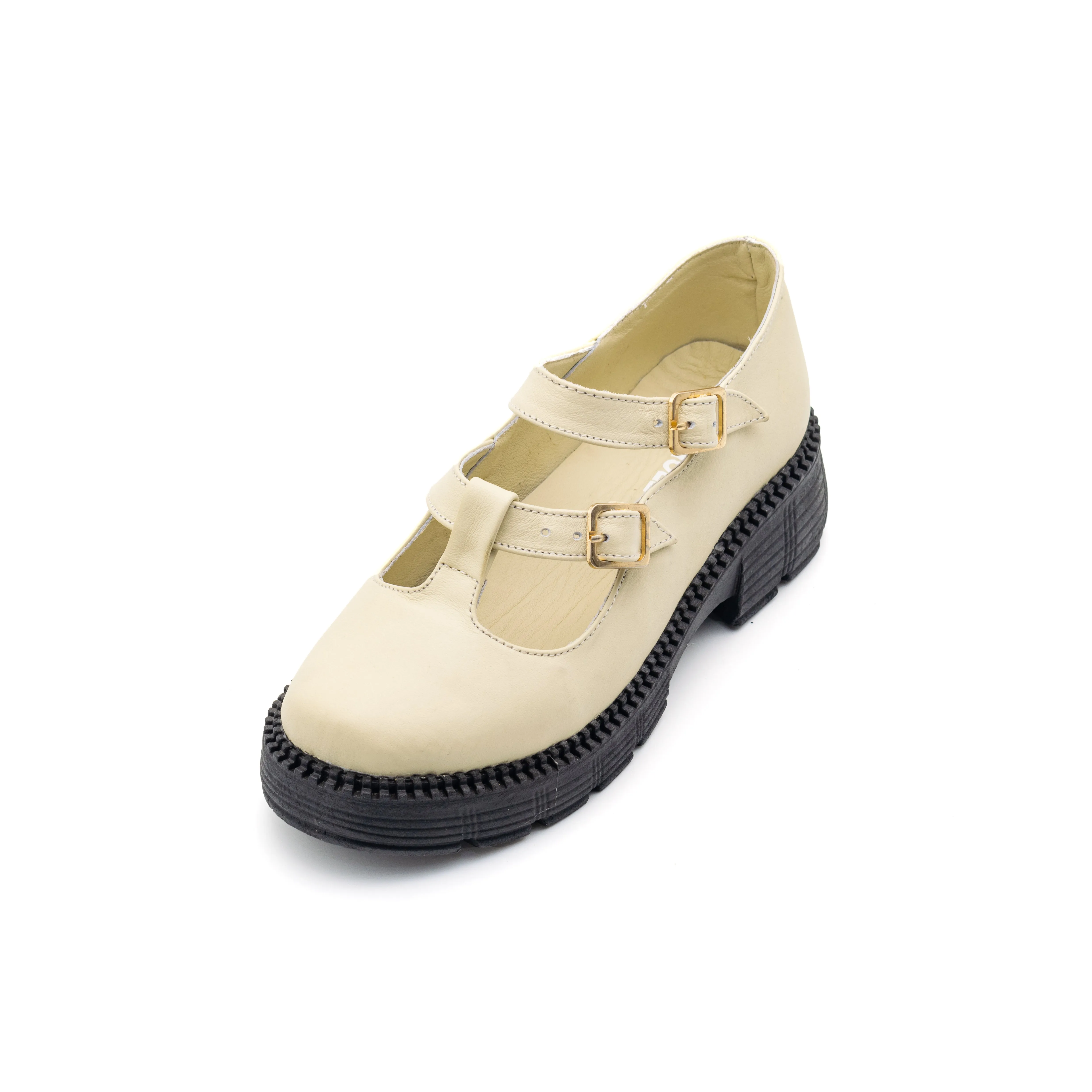 Chunky Classic Shoe - Beige