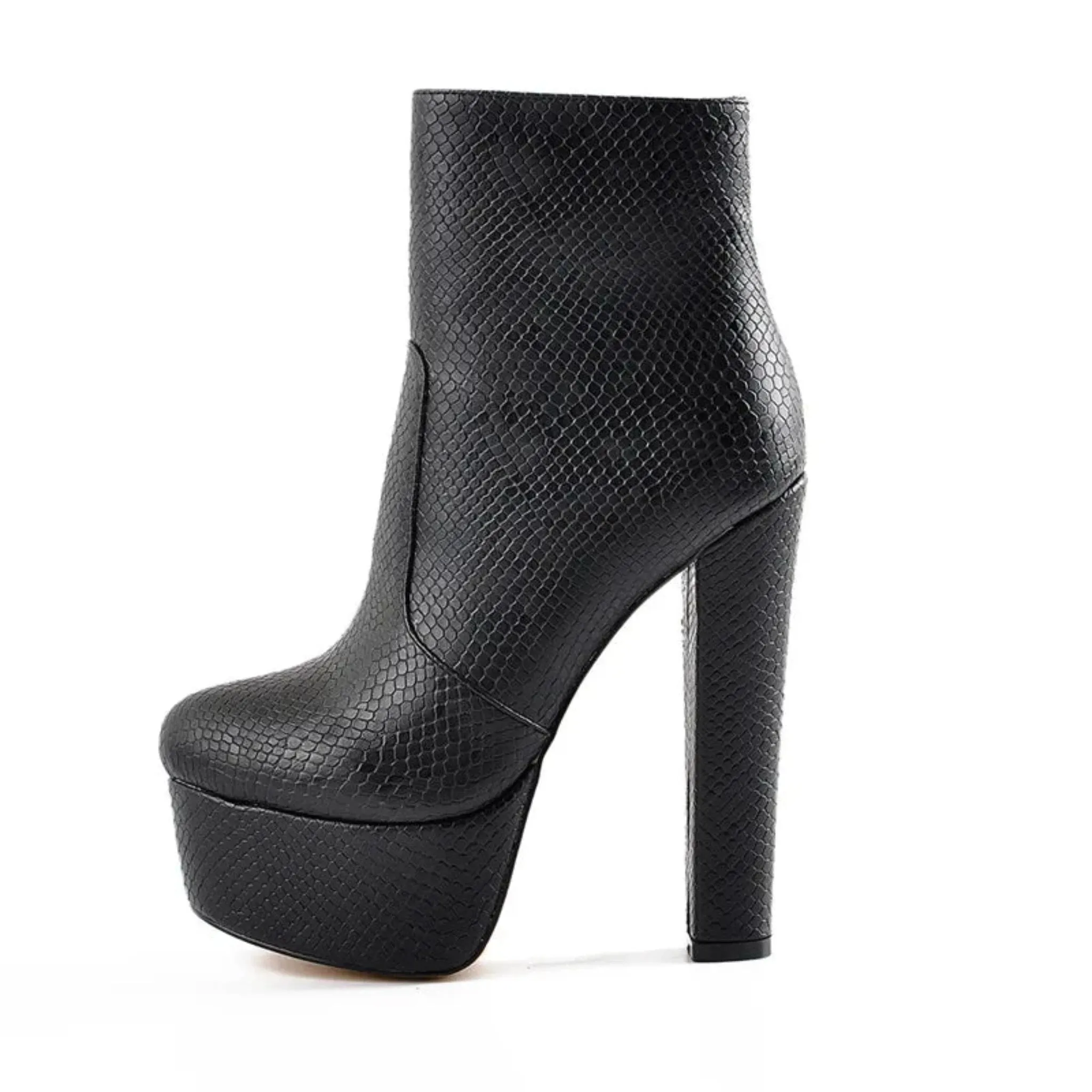 Chunky Platform Ankle Booties