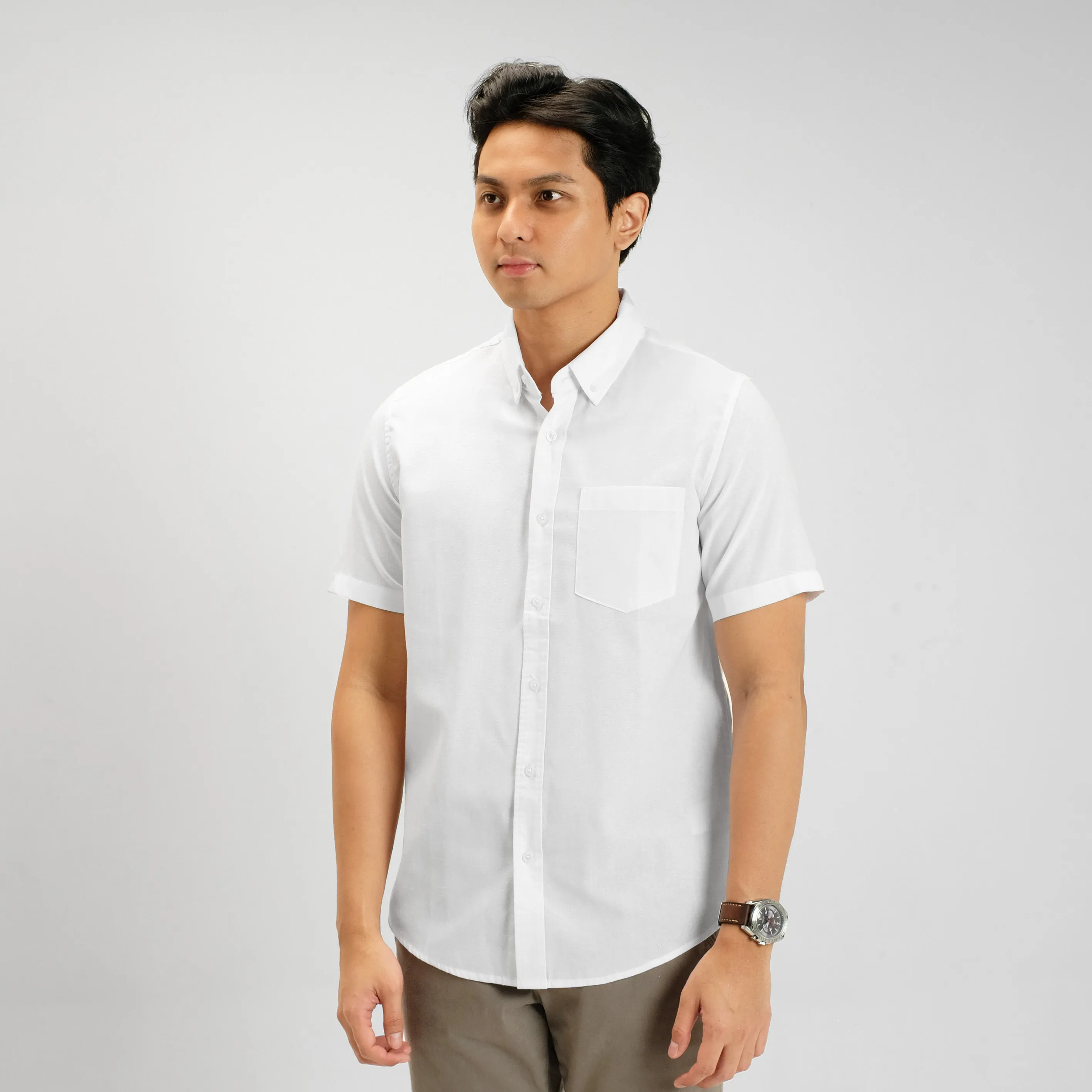 Clark Basic Oxford Shirt Short Sleeve