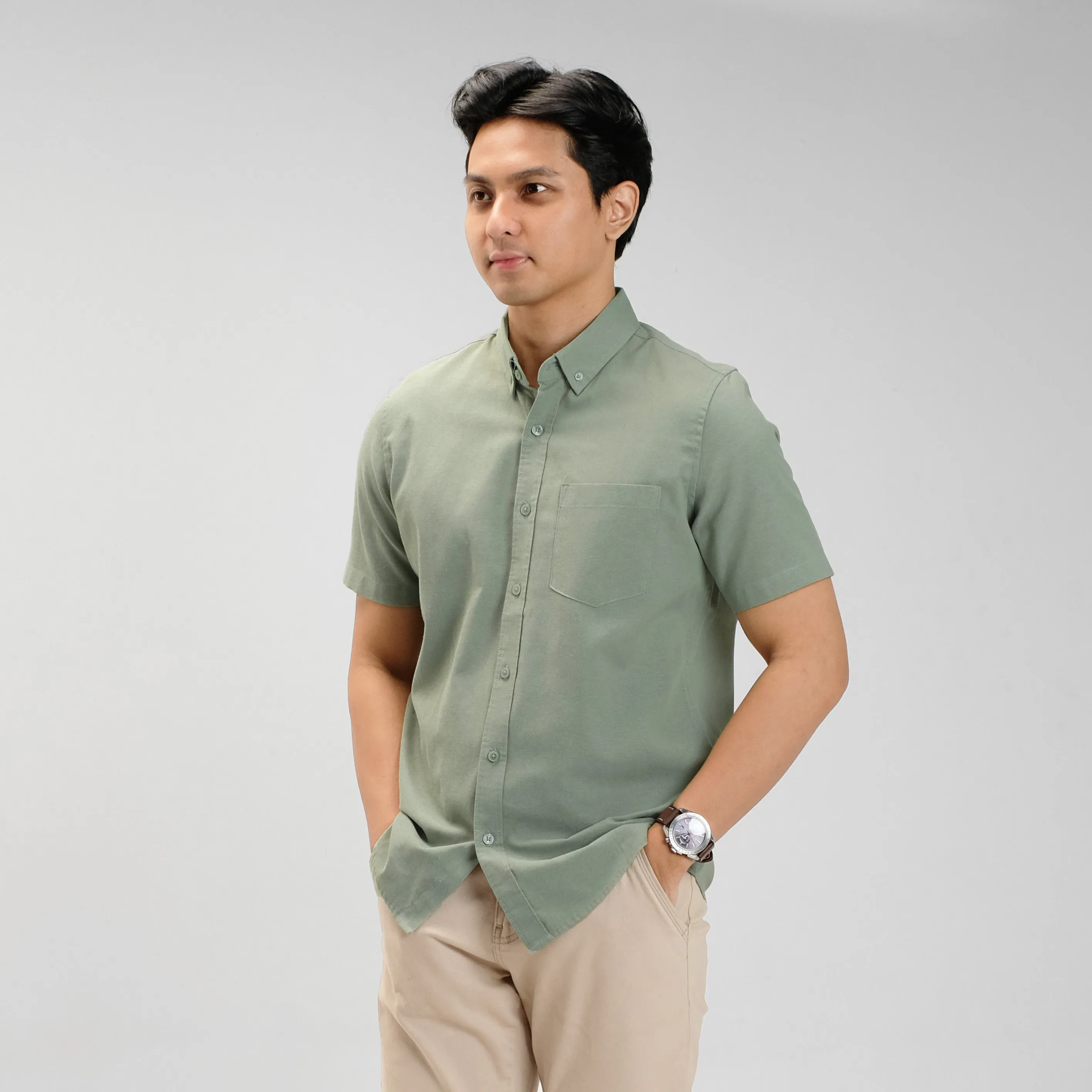 Clark Basic Oxford Shirt Short Sleeve