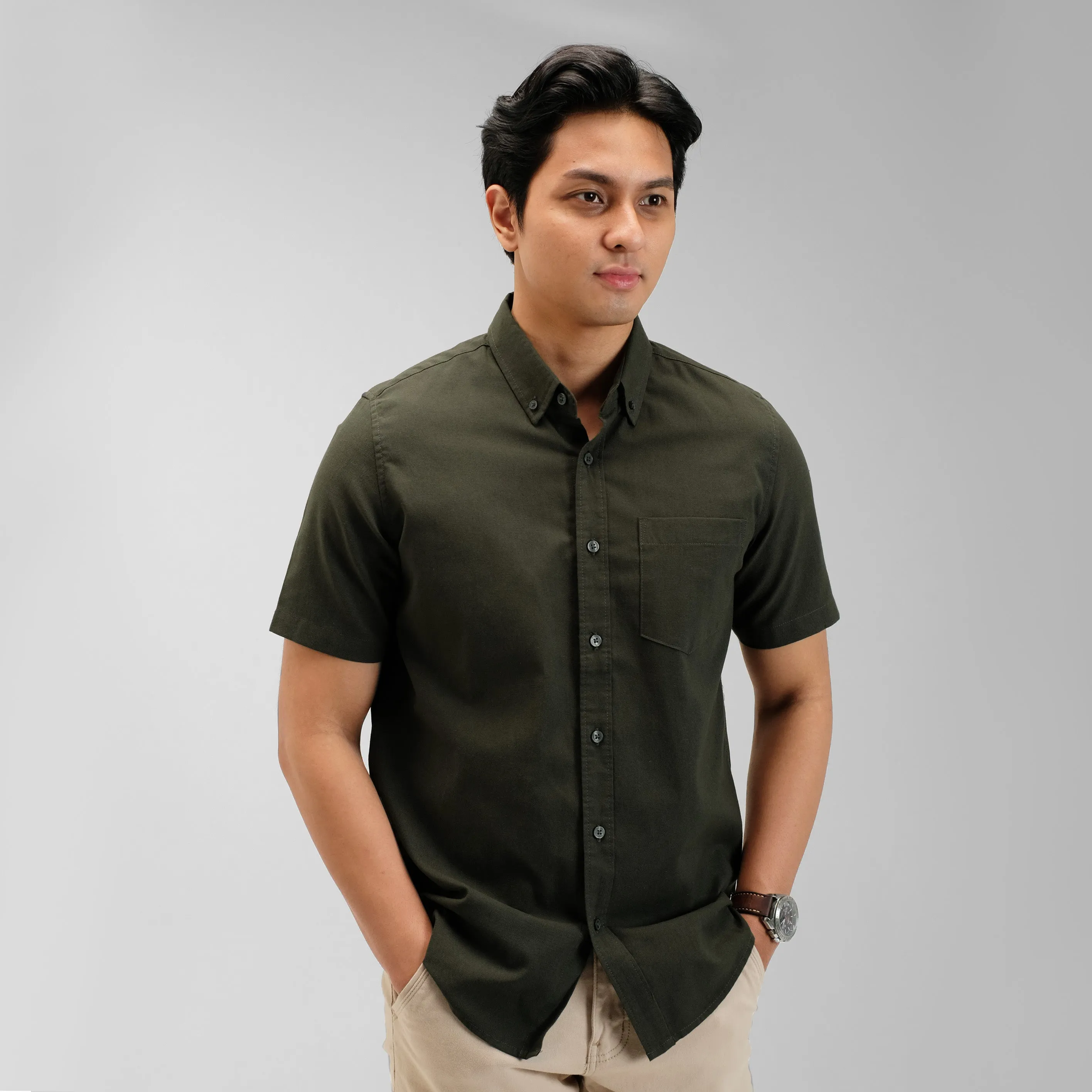 Clark Basic Oxford Shirt Short Sleeve