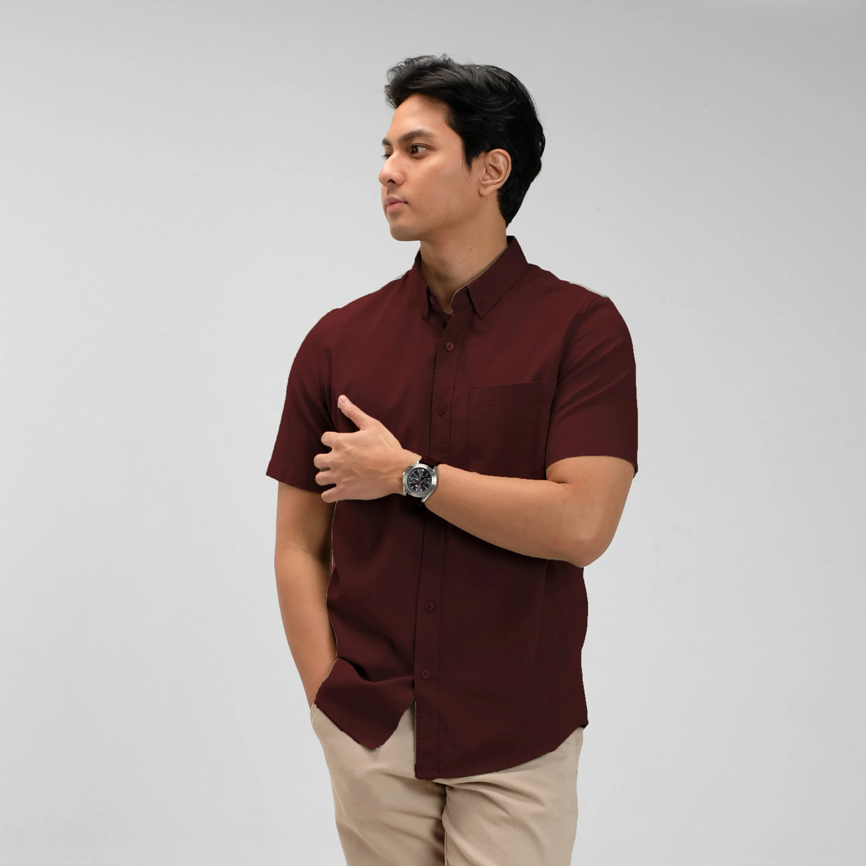 Clark Basic Oxford Shirt Short Sleeve