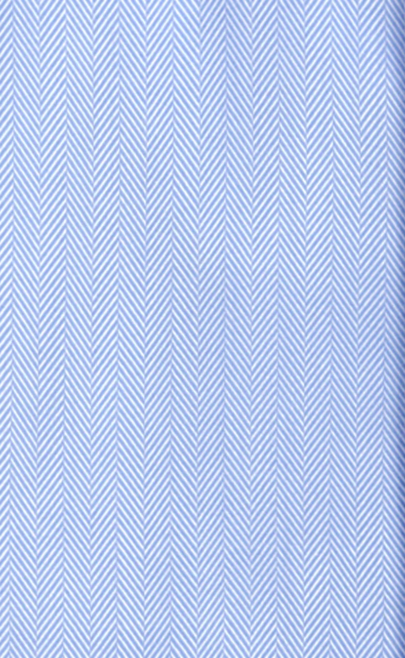 Classic Fit Blue Herringbone Spread Collar Supima® Cotton Non-Iron Dress Shirt