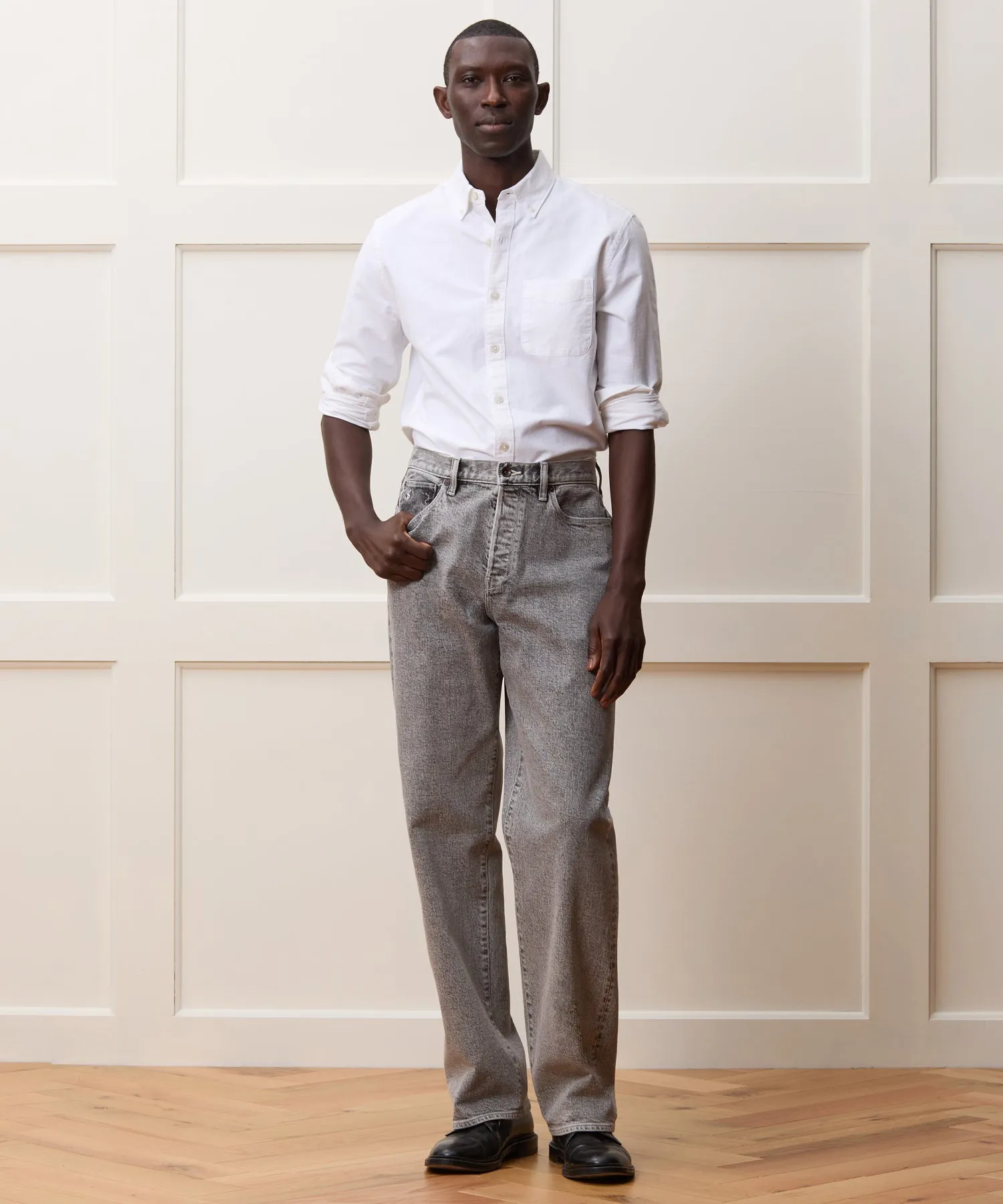 Classic Fit Japanese Selvedge Oxford Button Down Shirt