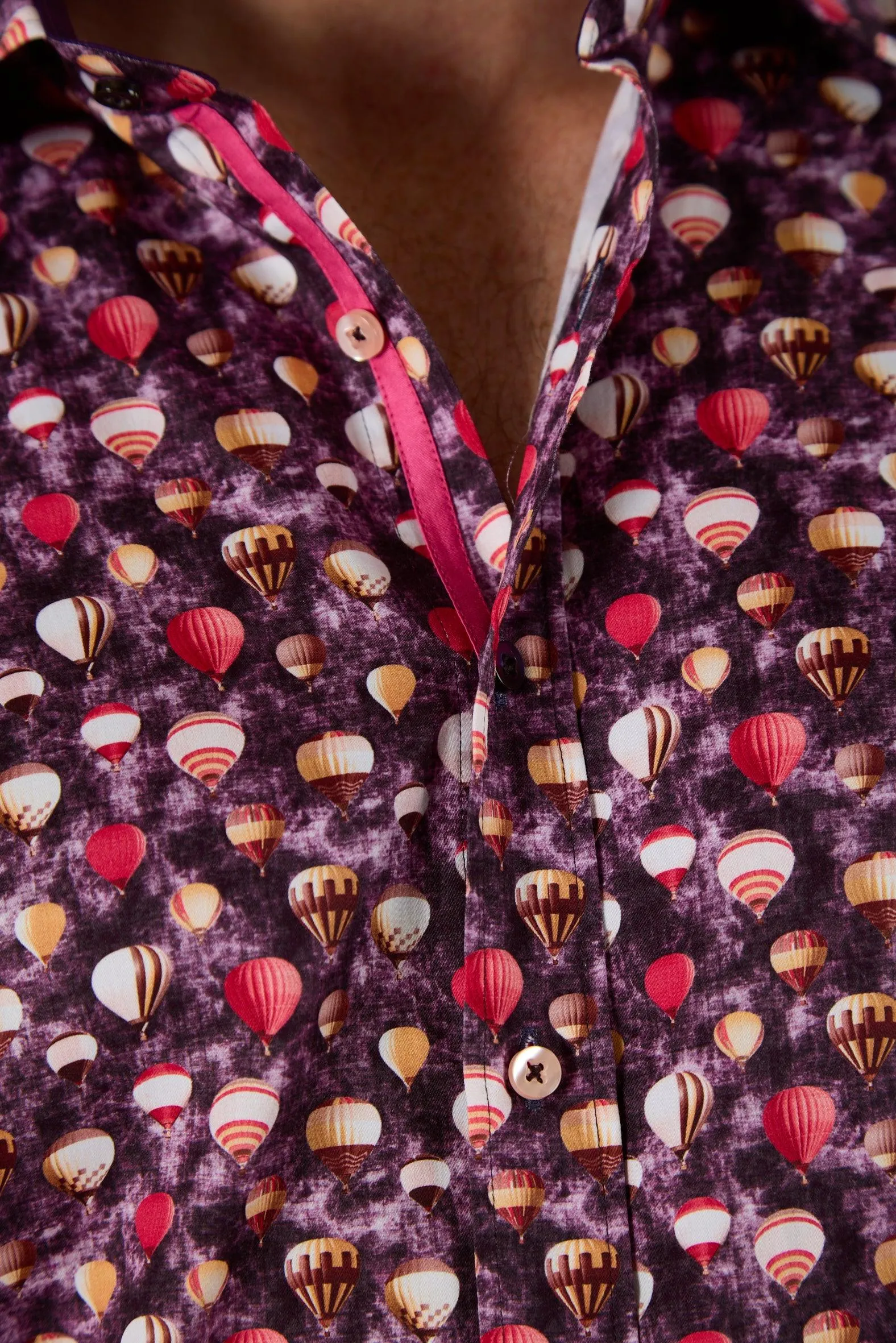 Claudio Lugli Mens Balloons shirt - Purple
