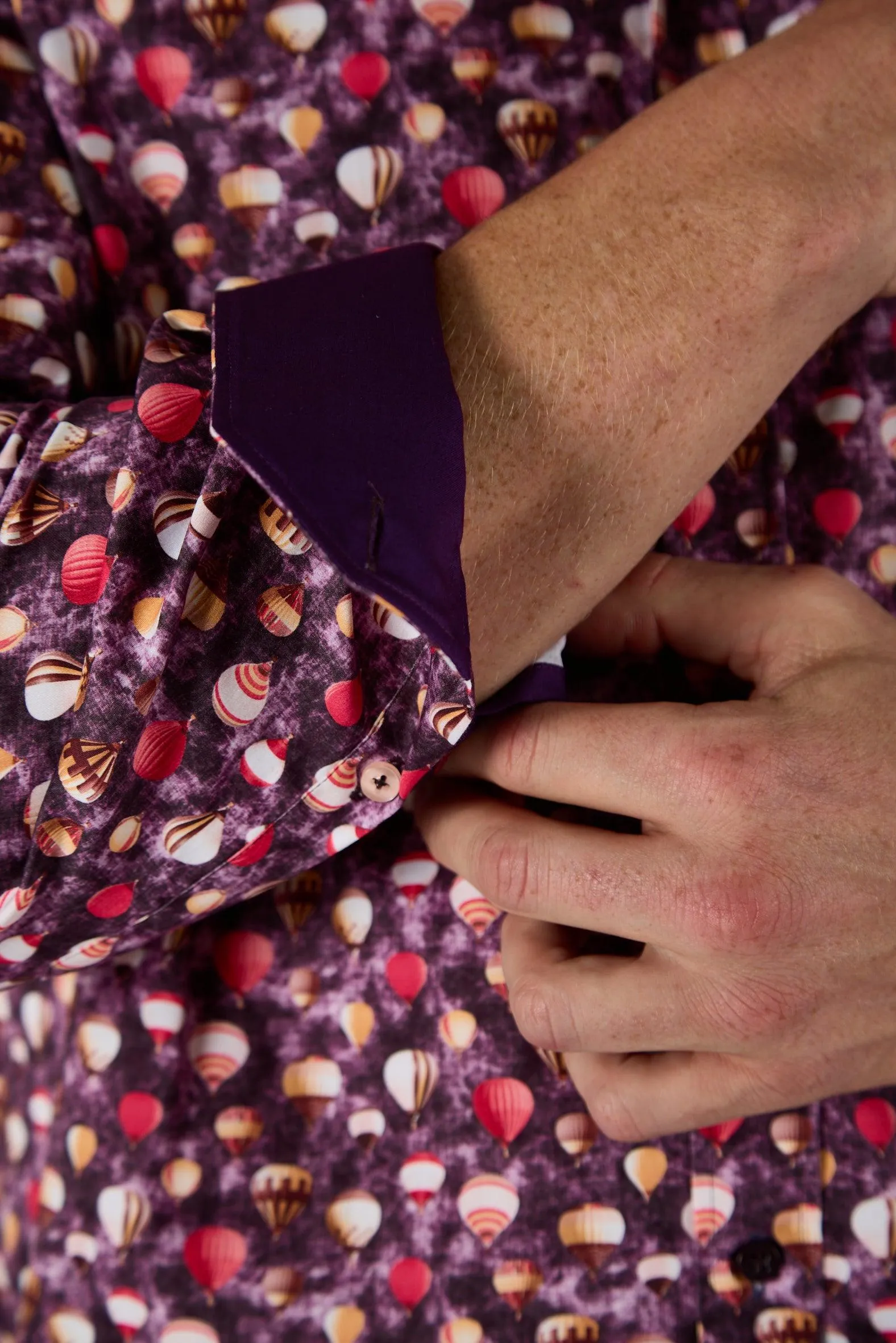 Claudio Lugli Mens Balloons shirt - Purple