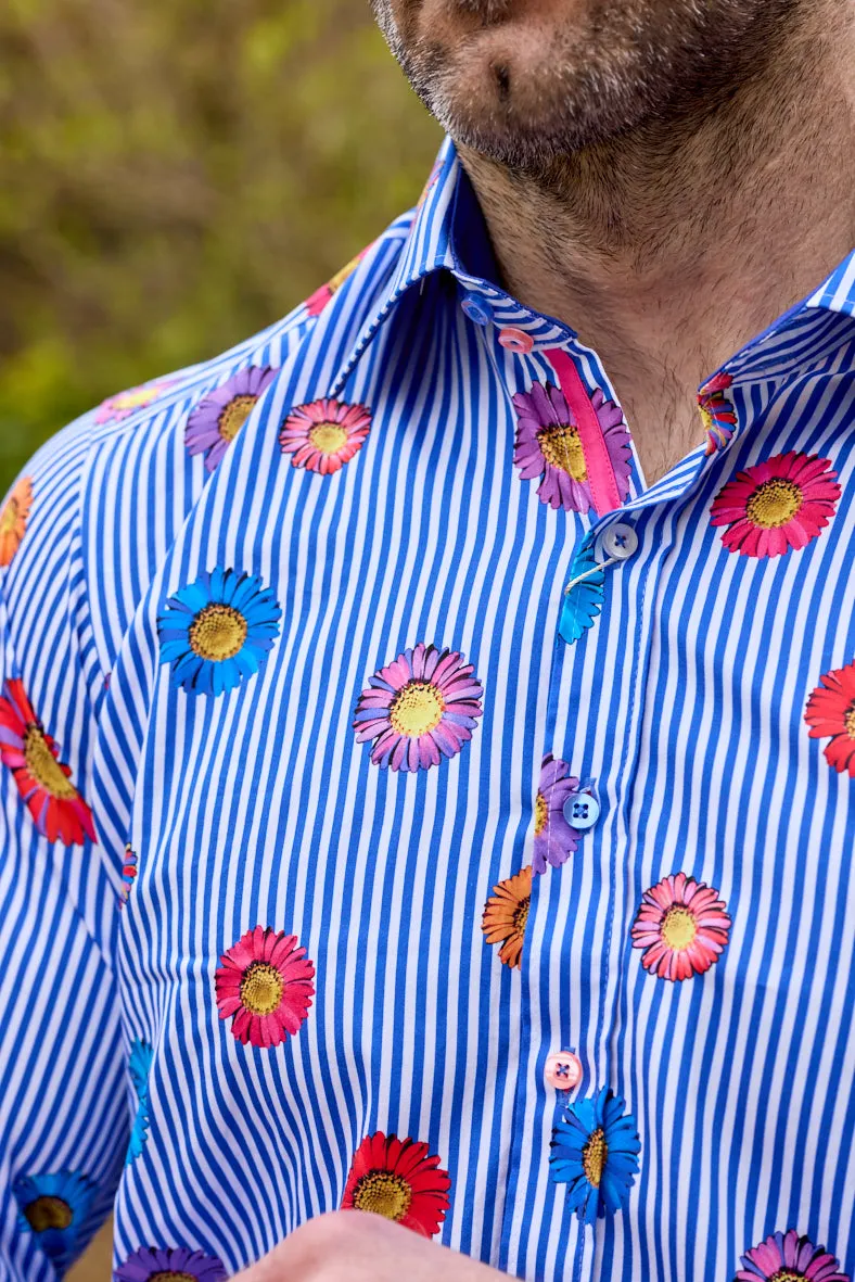 Claudio Lugli Mens Daisy shirt - Navy