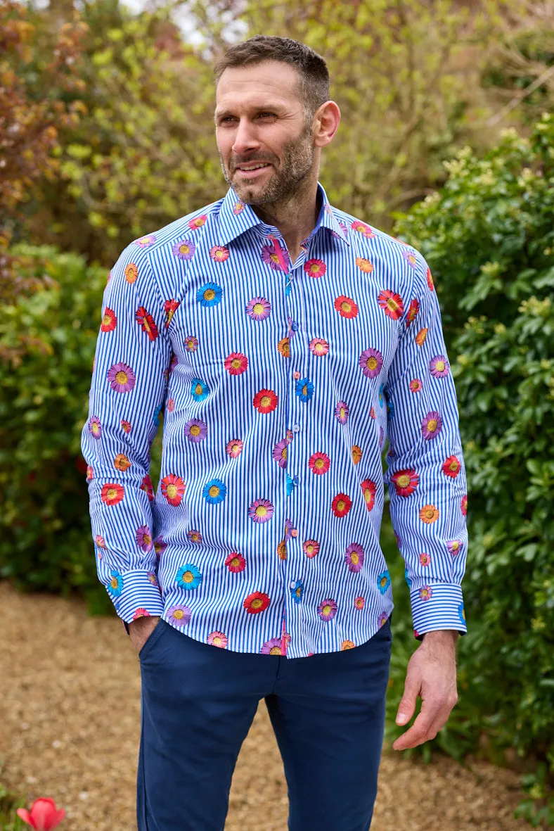 Claudio Lugli Mens Daisy shirt - Navy
