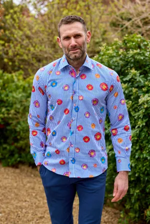 Claudio Lugli Mens Daisy shirt - Navy