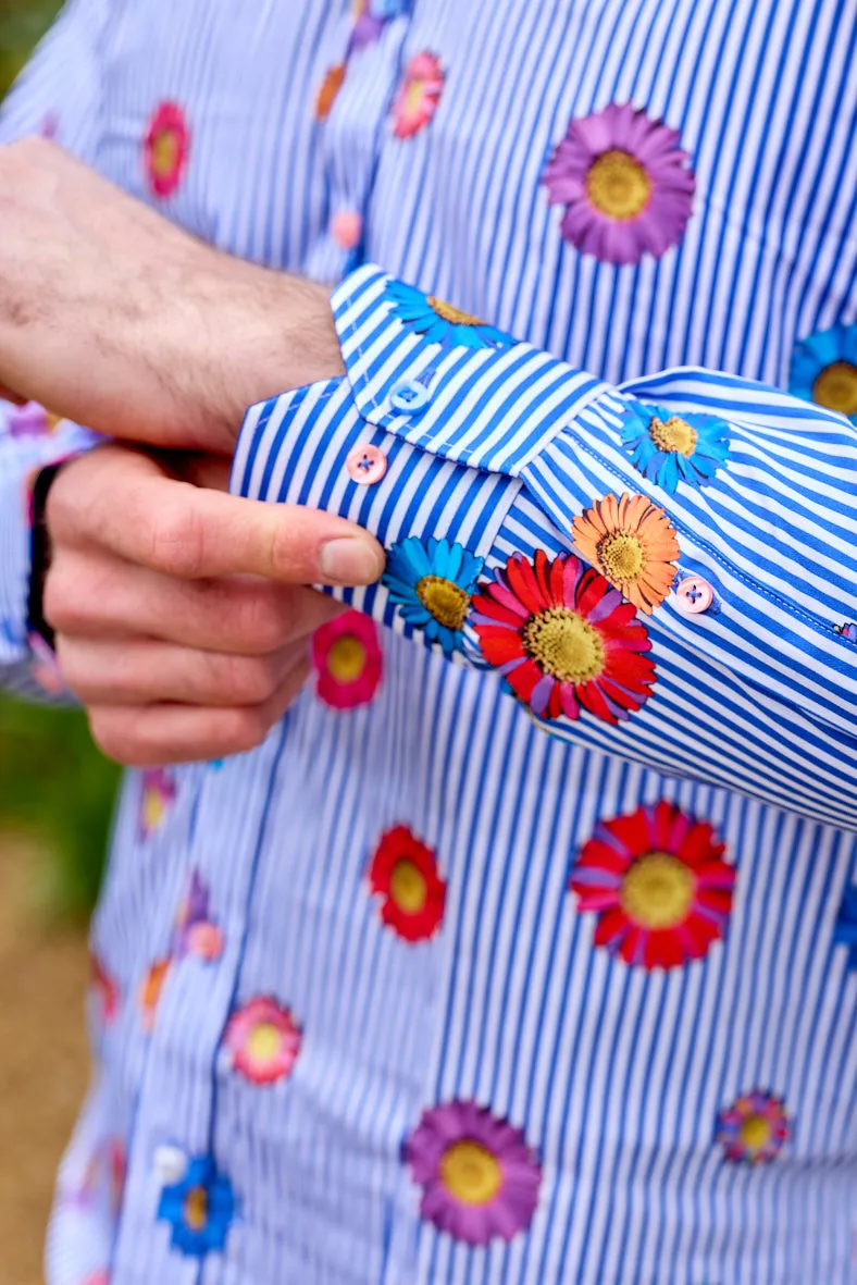Claudio Lugli Mens Daisy shirt - Navy