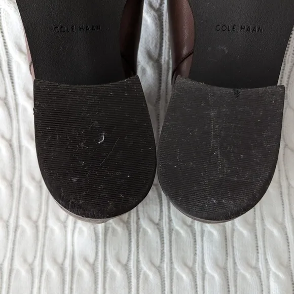 Cole Haan Lyla Leather Ankle Boots 8.5 Brown Waterproof
