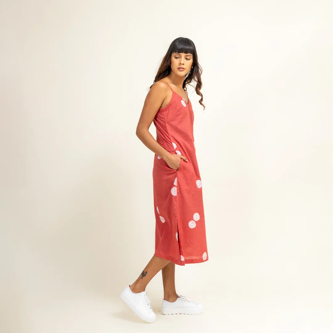 Coral | Printed Slip Dress