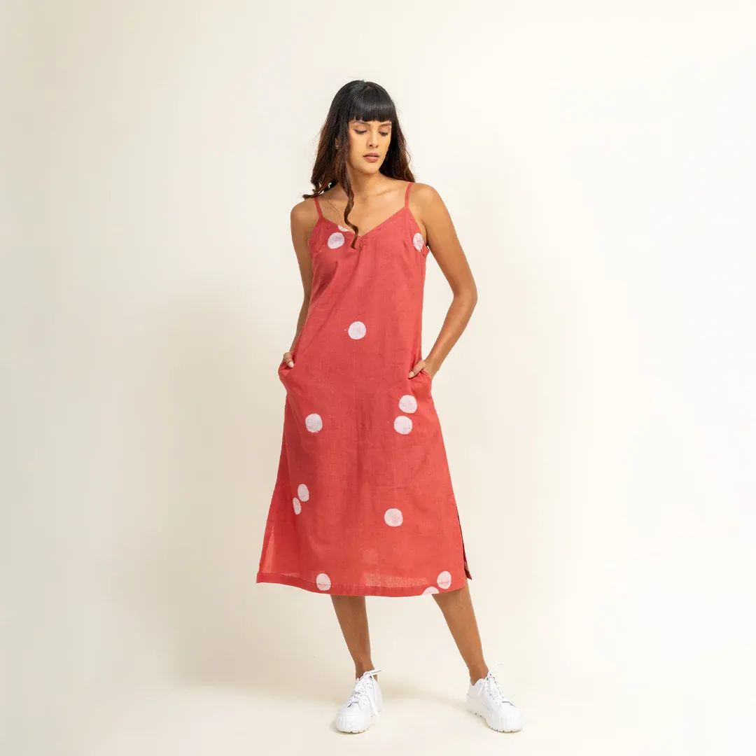 Coral | Printed Slip Dress
