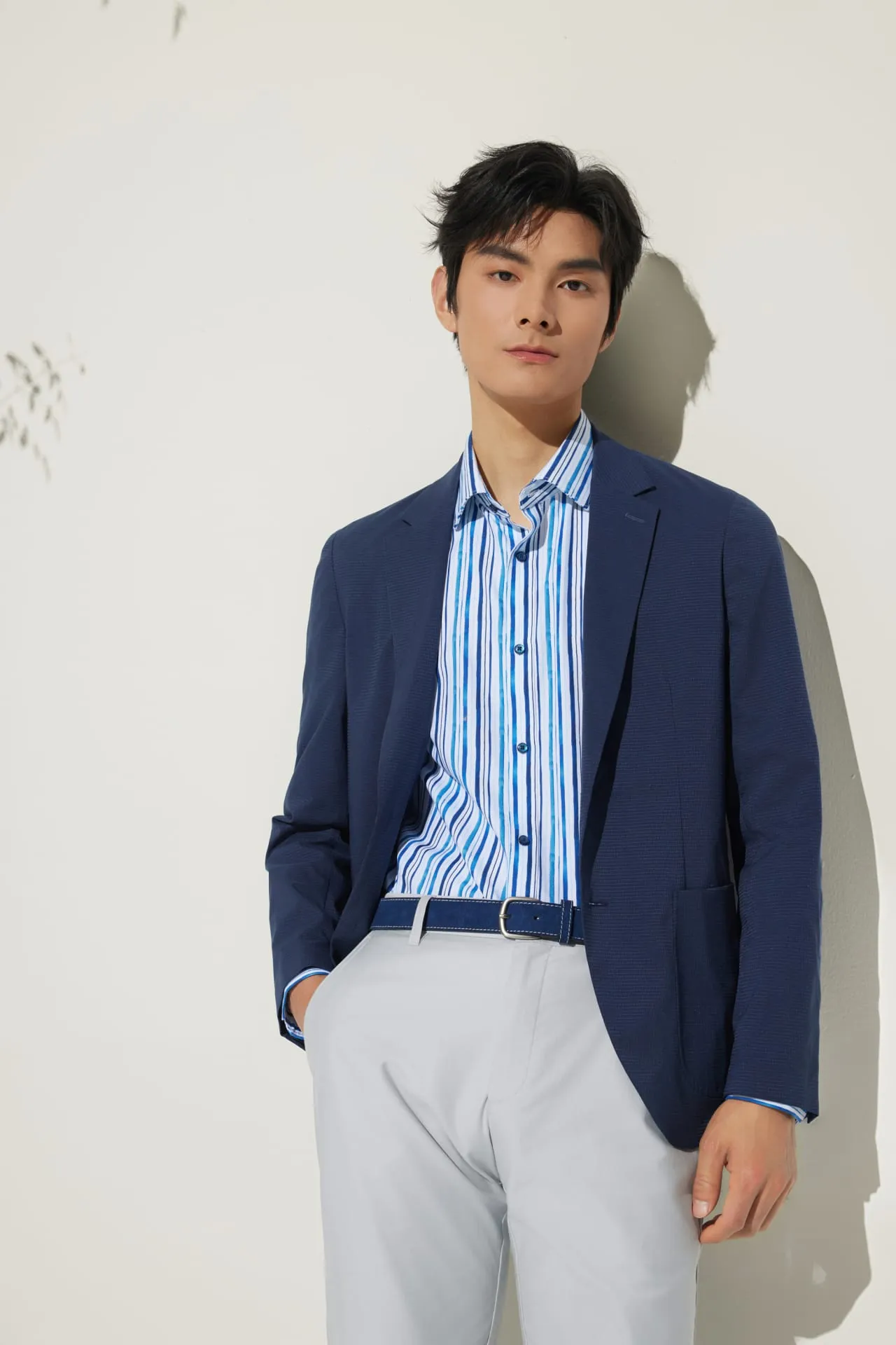 Cotton Digital Print Smart Fit Oxford Casual Shirt