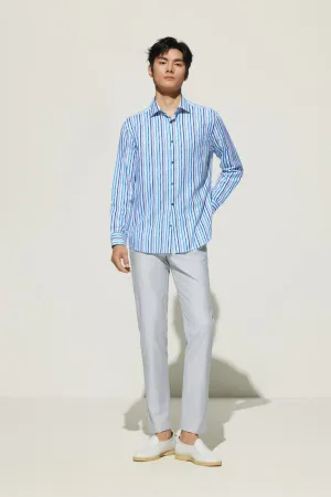 Cotton Digital Print Smart Fit Oxford Casual Shirt