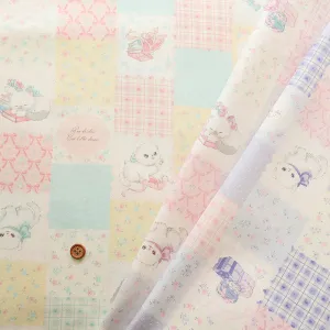 Cotton Oxford Fabric Patchwork - Cat